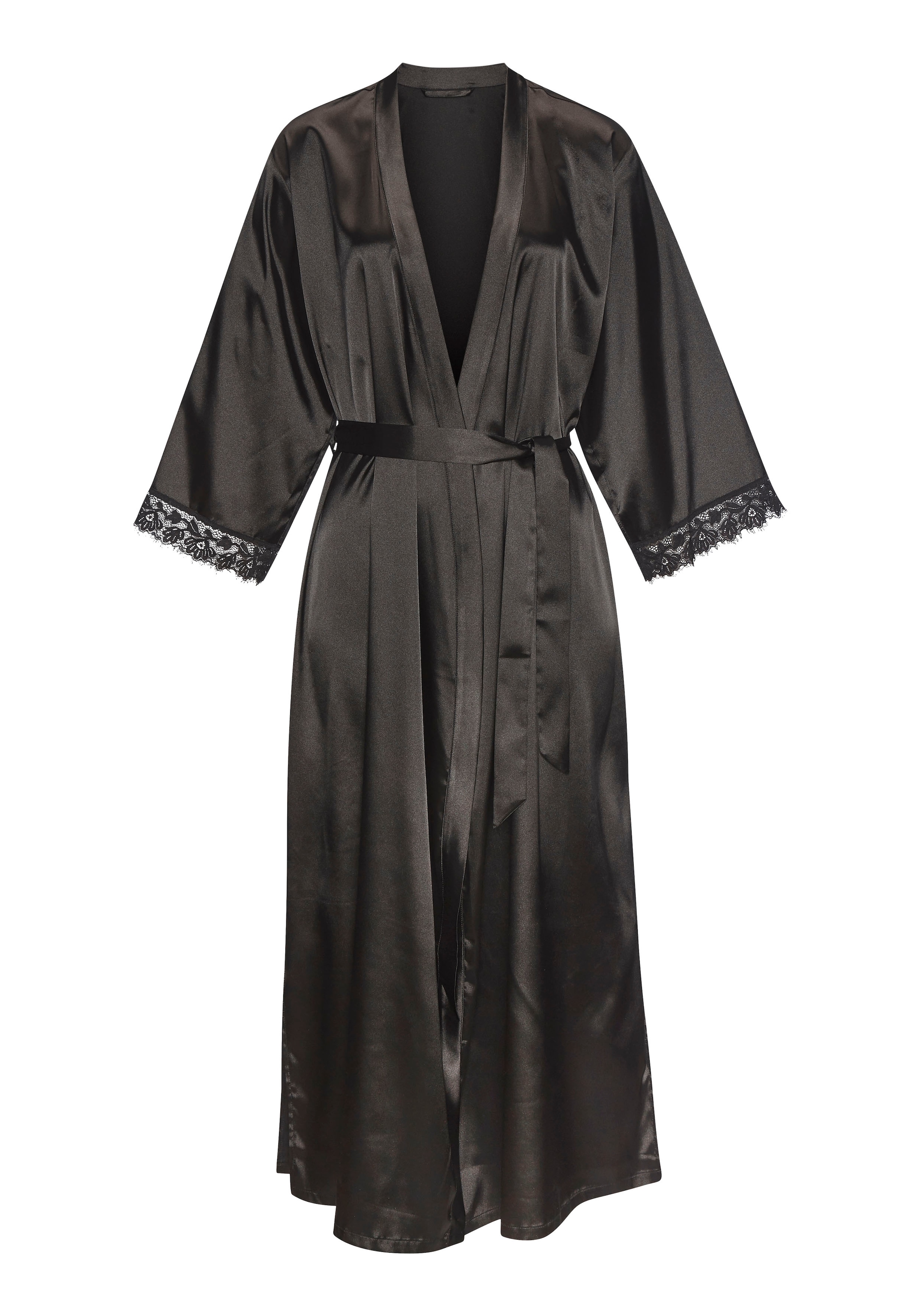 LASCANA Kimono 1-teilig,  Mit spitze besetzte Ärmel