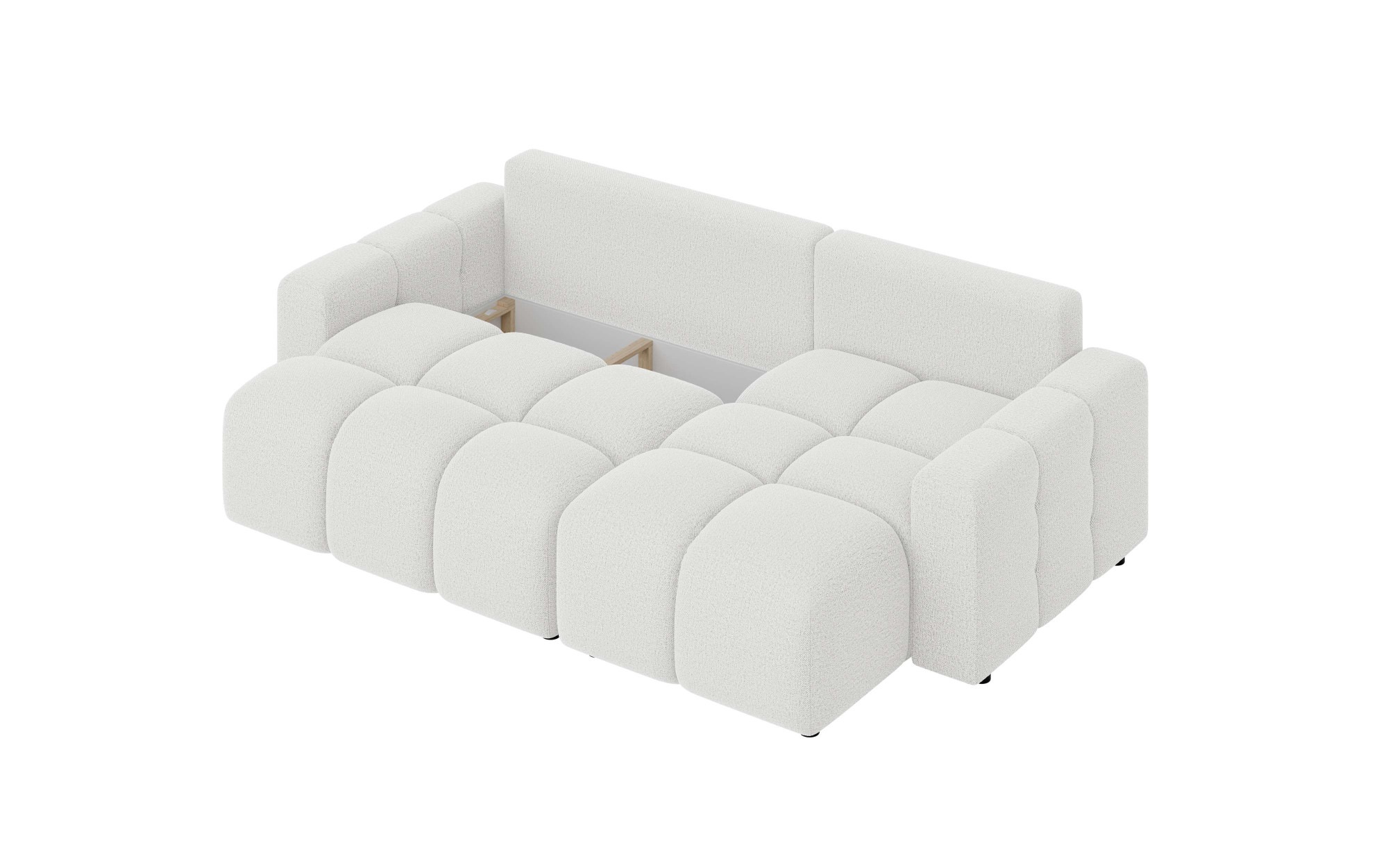 Home affaire Ecksofa »FELICI, Schlafsofa 233cm, L-Form mit Recamiere beidseitig montierbar« Designsofa mit Bettfunktion und Bettkasten, Masse B/T/H: 233/142/88 cm