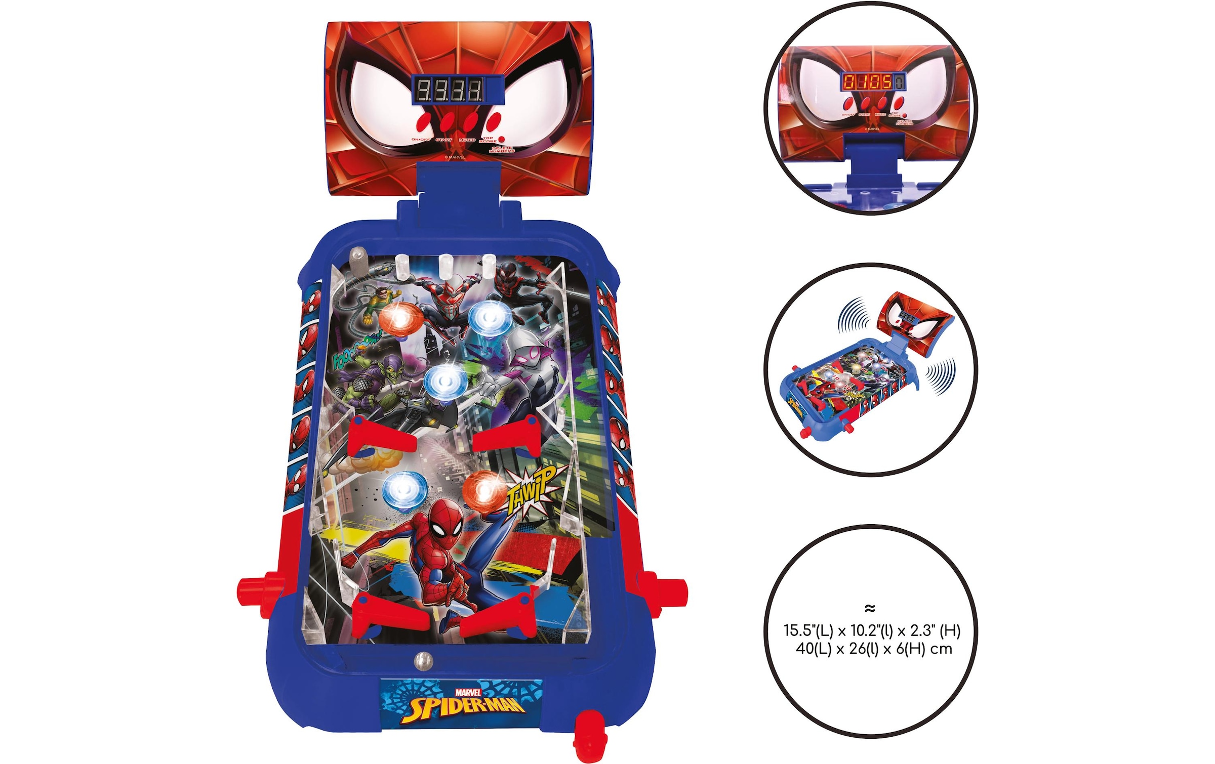 Lexibook® Table de jeu »Elektronischer Flipper Spider-Man«