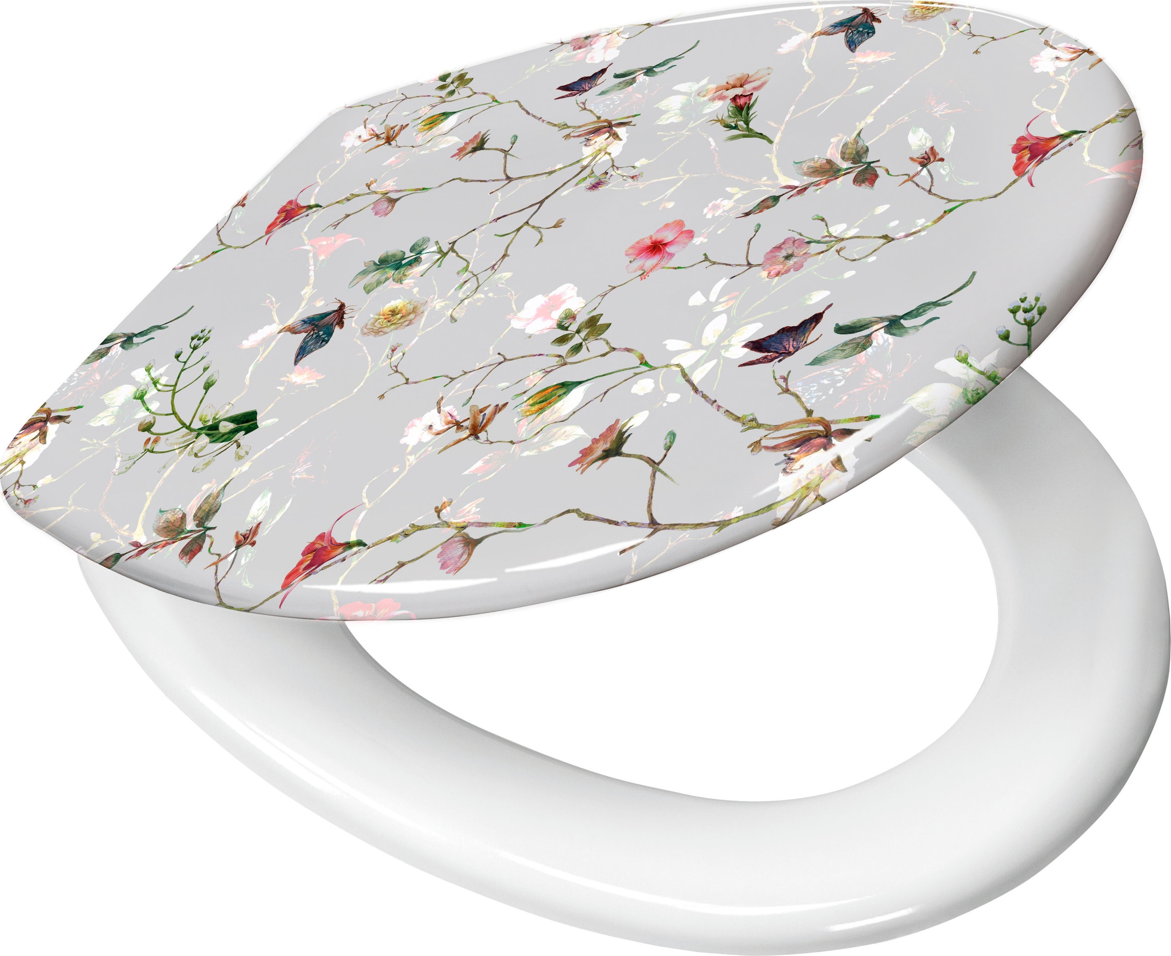 Kleine Wolke Siège de WC »Flores« avec système de descente automatique