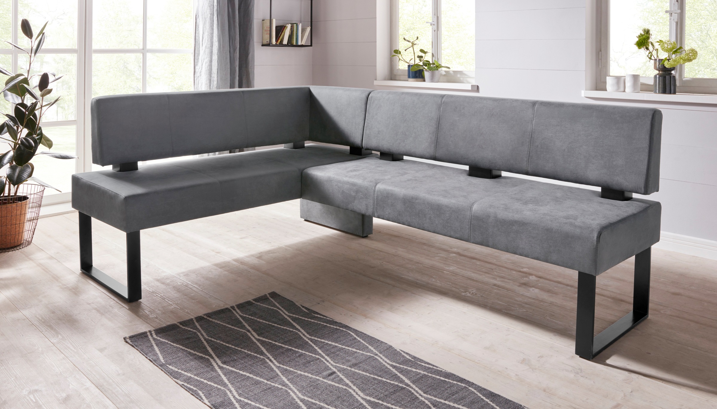 GOODproduct Banc d'angle »Oliver mit Metallgestell, Küchenbank« différents revêtements velours pour banc de salle à manger OTTOs Choice