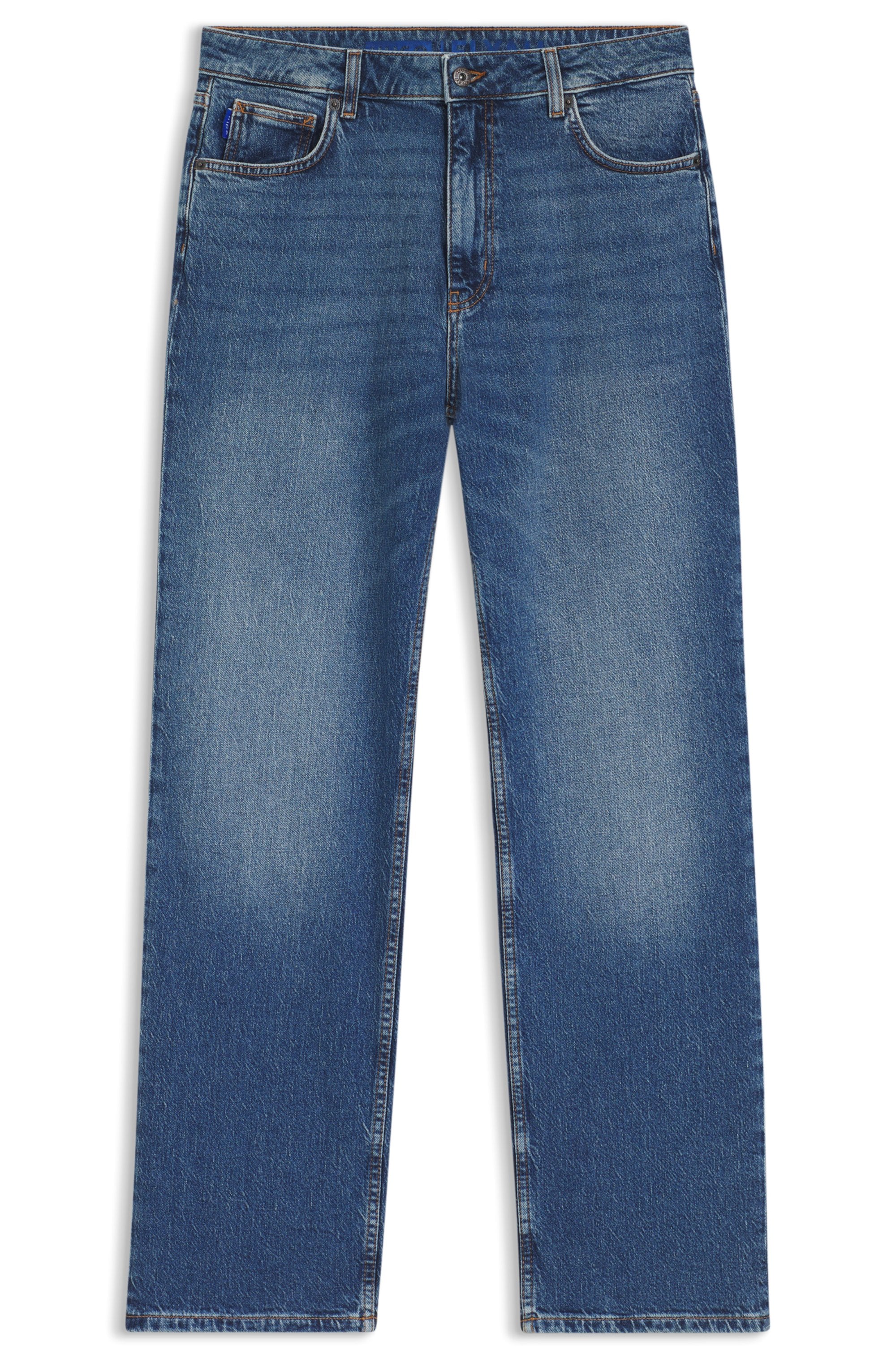 HUGO Blue Jeans droit »Elyah« Straight Fit Jeans mit hoher Leibhöhe, Tall Länge 36