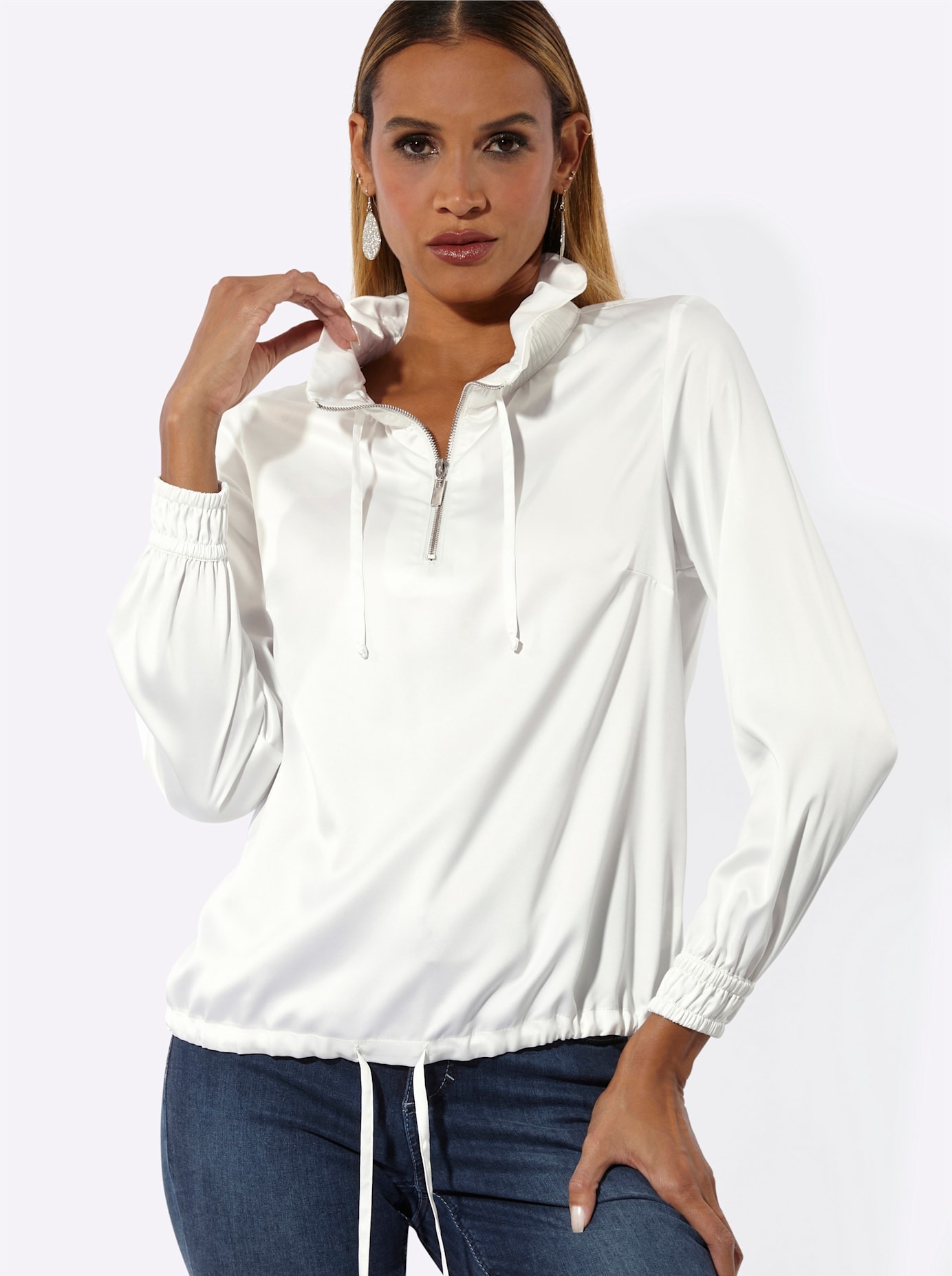creation L Satinbluse