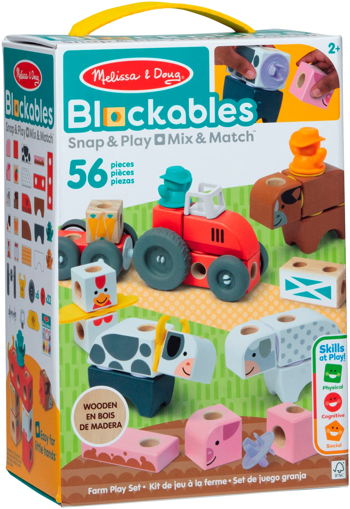 Spin Master Briques de jeu »Melissa & Doug Blockables Bauernhof«