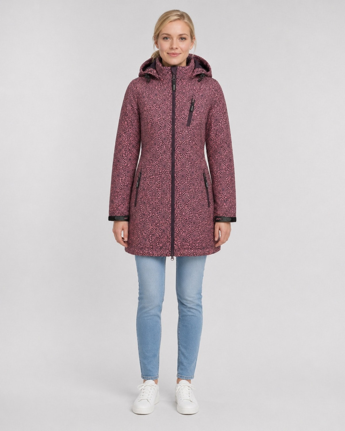 DEPROC Active Softshelljacke »SHELBY LONG« leichter Softshell Kurzmantel mit abnehmbarer Kapuze