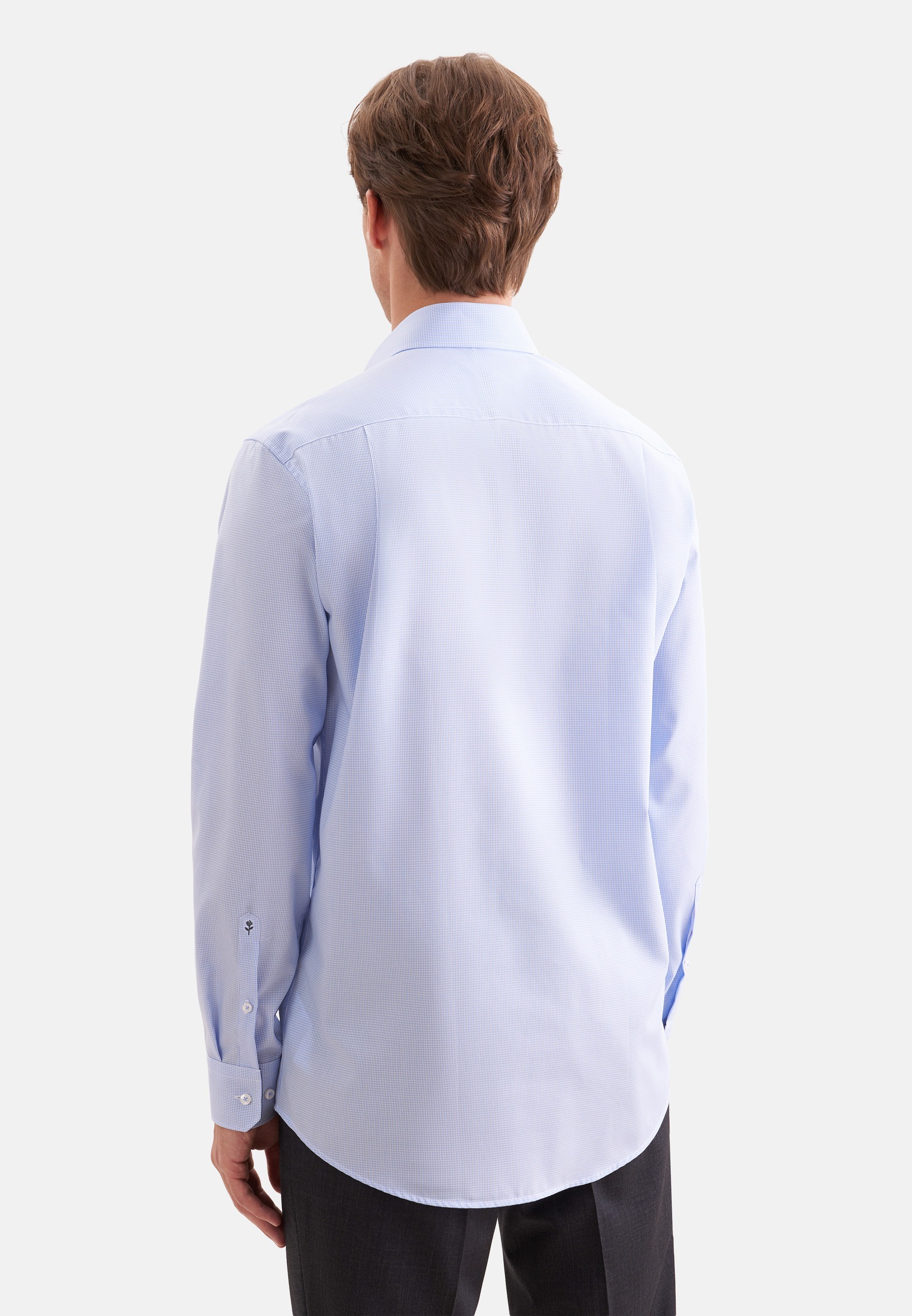 seidensticker Chemise d'affaires »Schwarze Rose« col Kent 1/1 régulier à carreaux