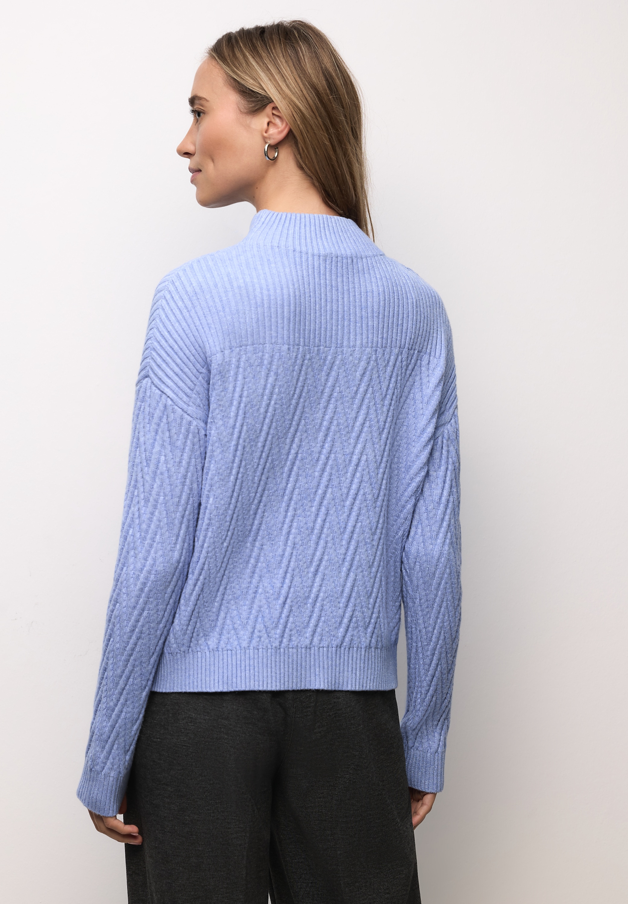 STREET ONE Rollkragenpullover mit Rippbündchen