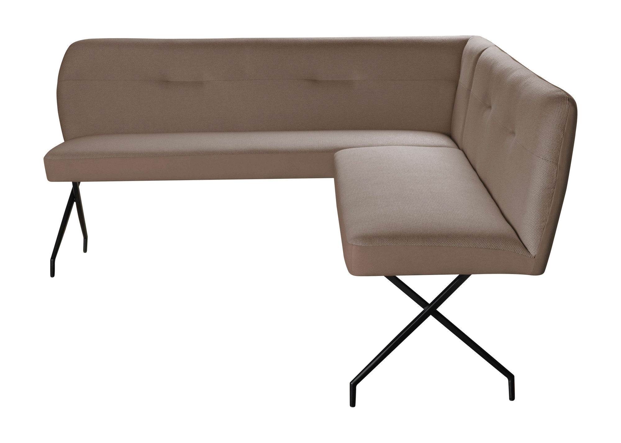 GOODproduct Eckbankgruppe »Gabi Essecke, Sitzgruppe, Eckbankgruppe, Küchenbankgruppe« Set, 4tlg, 4 tlg. tlg. Stuhl: 360° drehbar (Rückst.), 2-Stoff-Design. Wellenfederung Eckbank