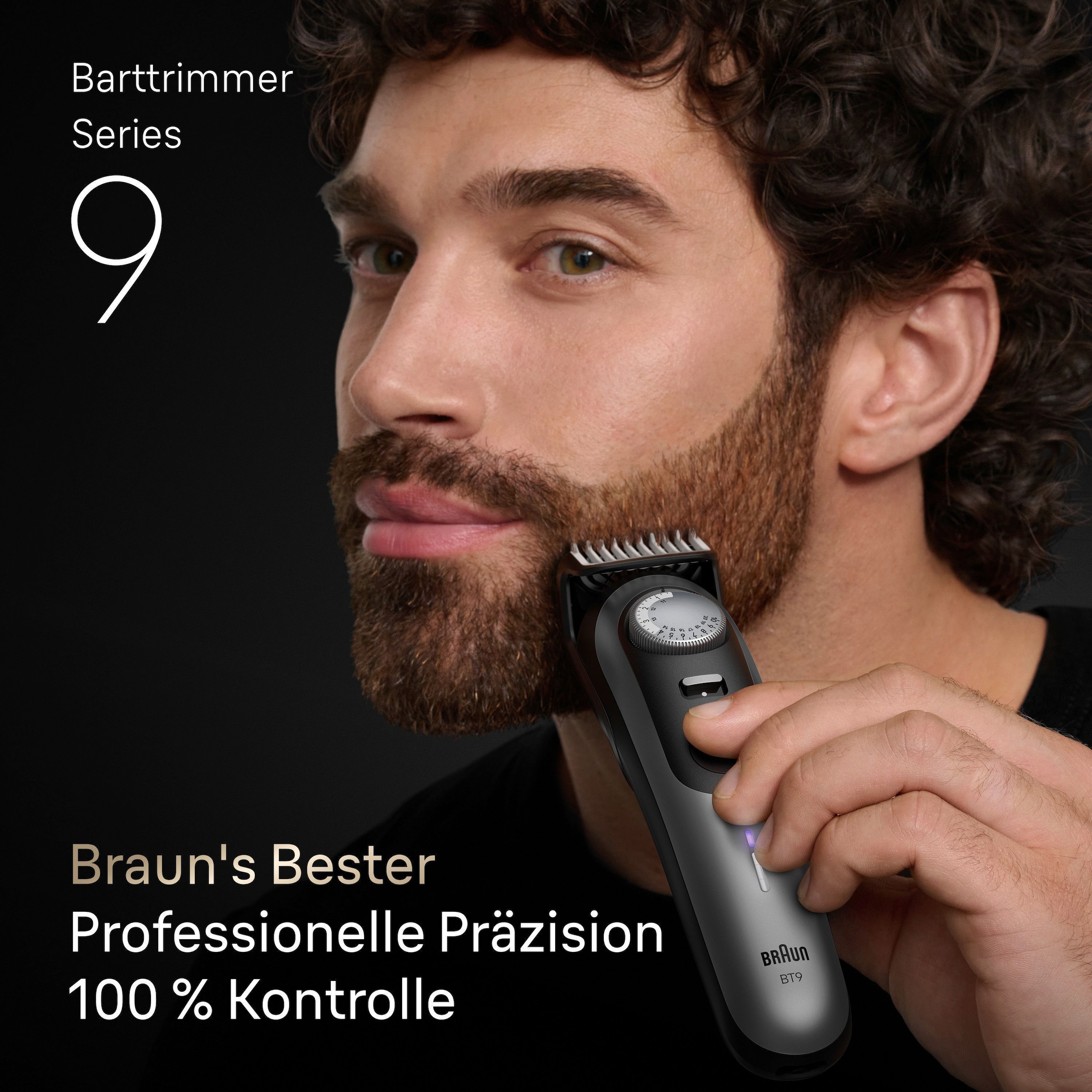 Braun Haarschneider »Barttrimmer BT9520« Lebenslang scharfe ProBlade Klinge, 180 Min Akkulaufzeit, 52 Längen