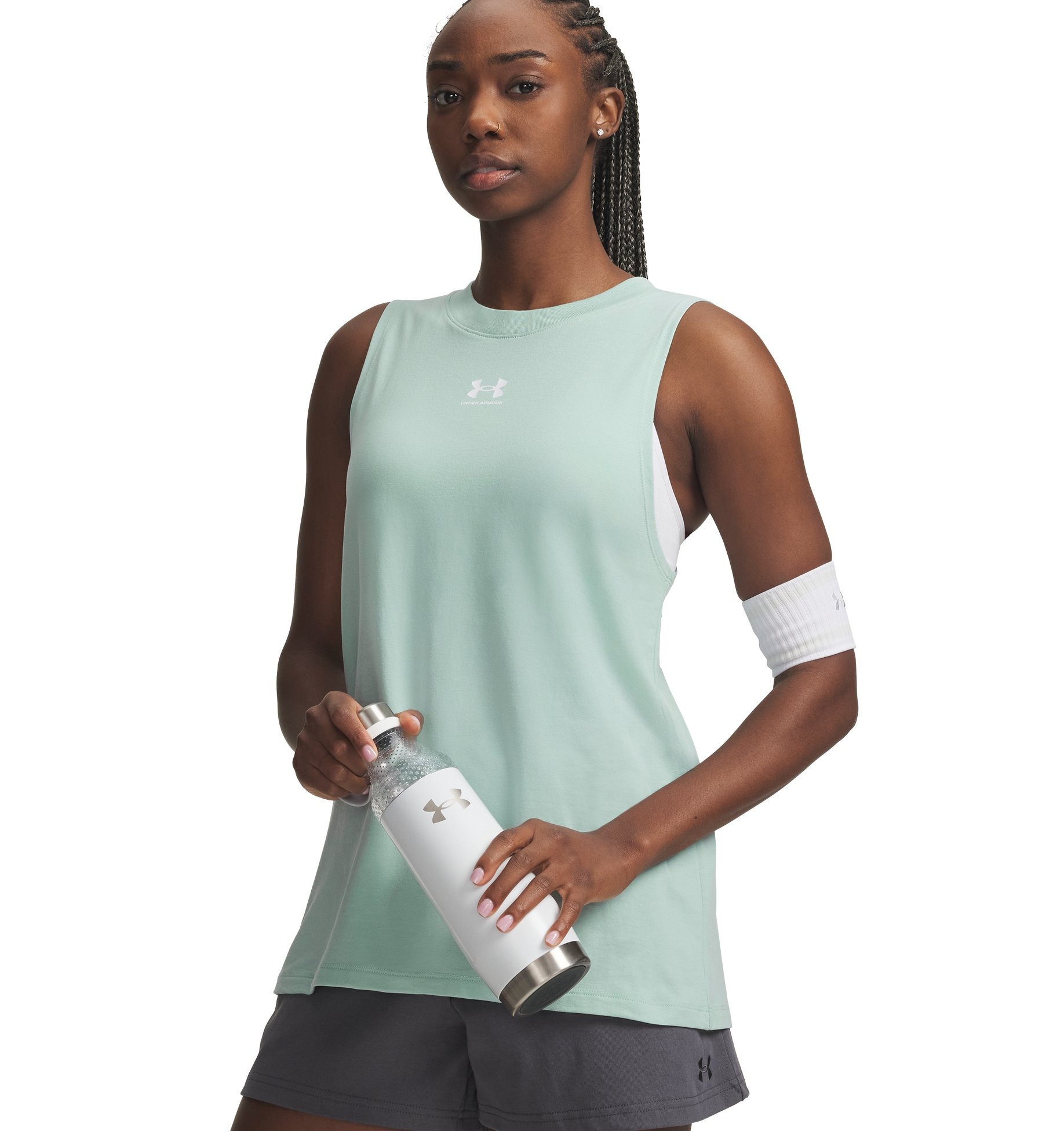 Under Armour® Trainingstop »UA RIVAL MUSCLE TANK« ärmelloses Design, für sportliche Aktivitäten und Freizeit