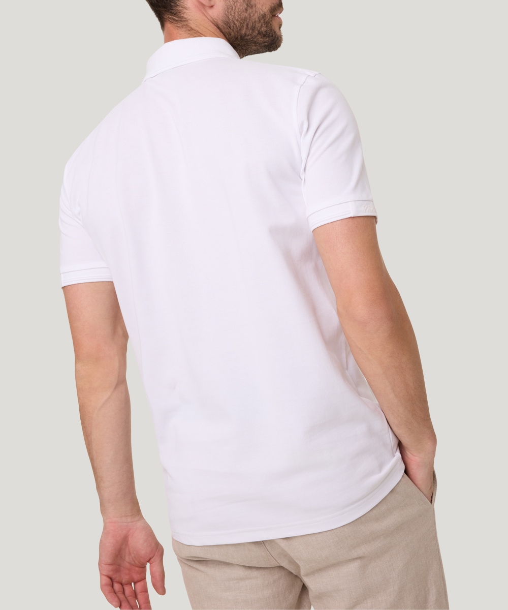 Pioneer Authentic Jeans Poloshirt mit Logostickerei