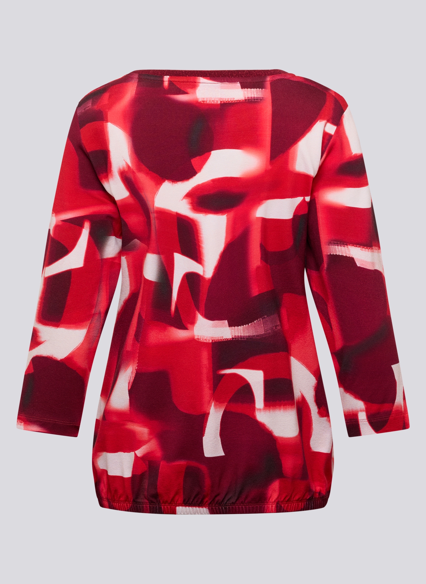 Rabe T-shirt à manches 3/4 mit grafischem Muster und Glitzer-Rundhals
