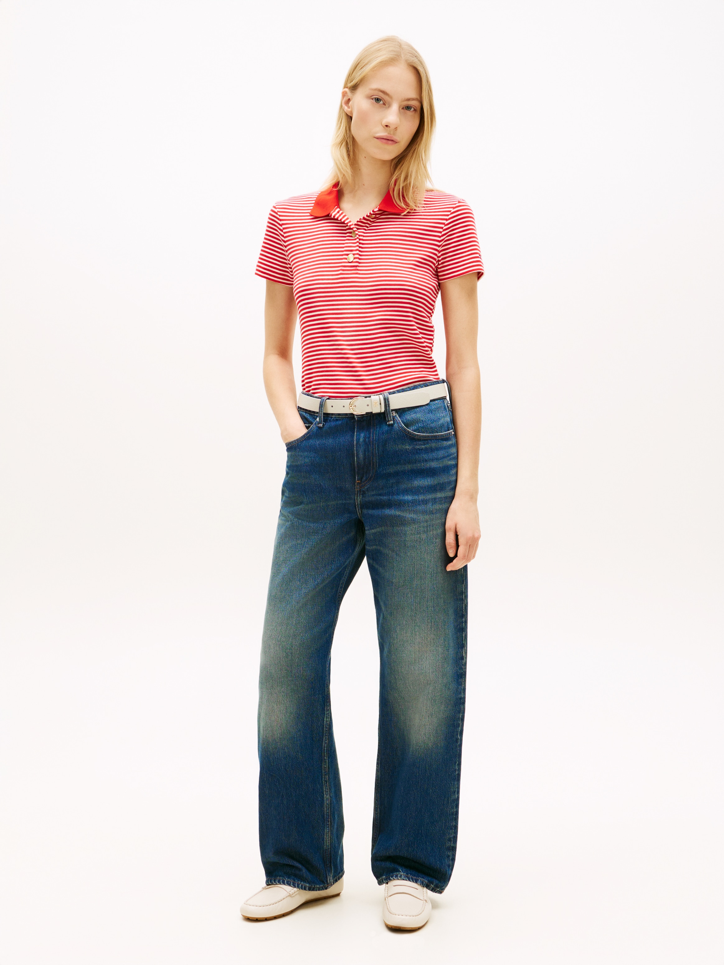 Tommy Hilfiger Polo »GOLD BUTTON SLIM SS POLO«