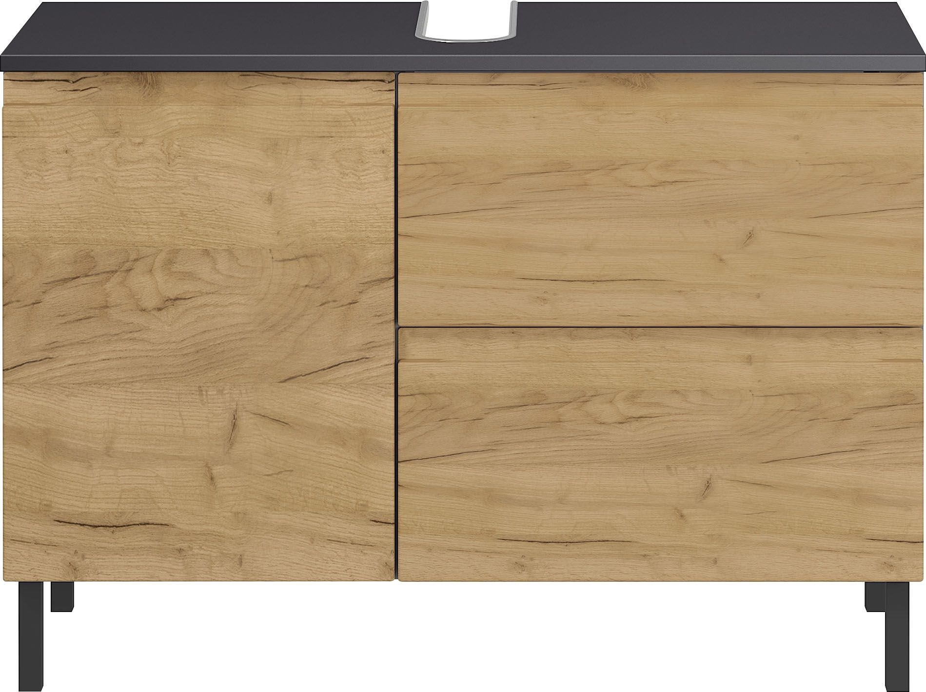 GERMANIA Waschbeckenunterschrank »Scantic« 1 Stk. tlg. mit Siphonausschnitt