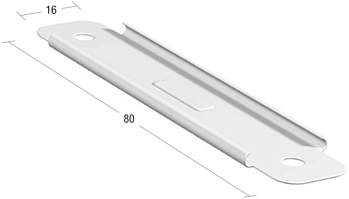 GARESA Raccord de profilé pour rail de rideau de surface »Profil 200« Profilverbinder zum Verbinden von 2 Innenlaufprofilen von "Garesa"
