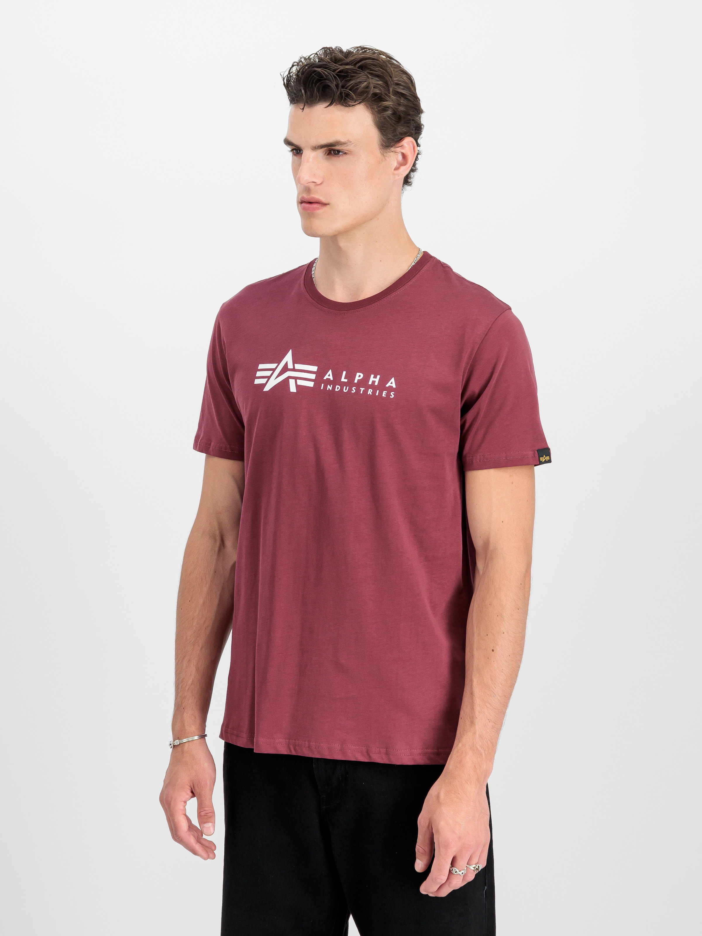 Alpha Industries Shirt à col rond »Label T 2 Pack« Paquet, pack de 2, 2 cuis