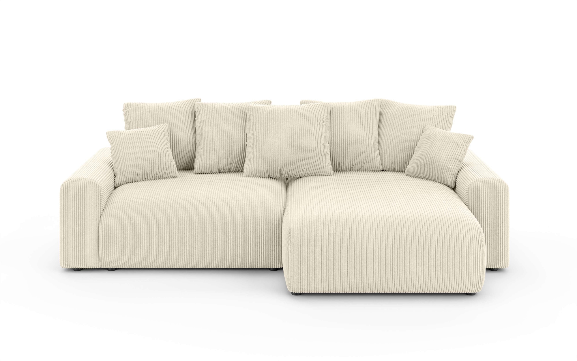 Home affaire Ecksofa »LAKESIDE klein mit Bettfunktion und Bettkasten, B/T/H 235/142/84 cm« L-Form, Recamiere beidseitig montierbar, mit Wellenunterfederung