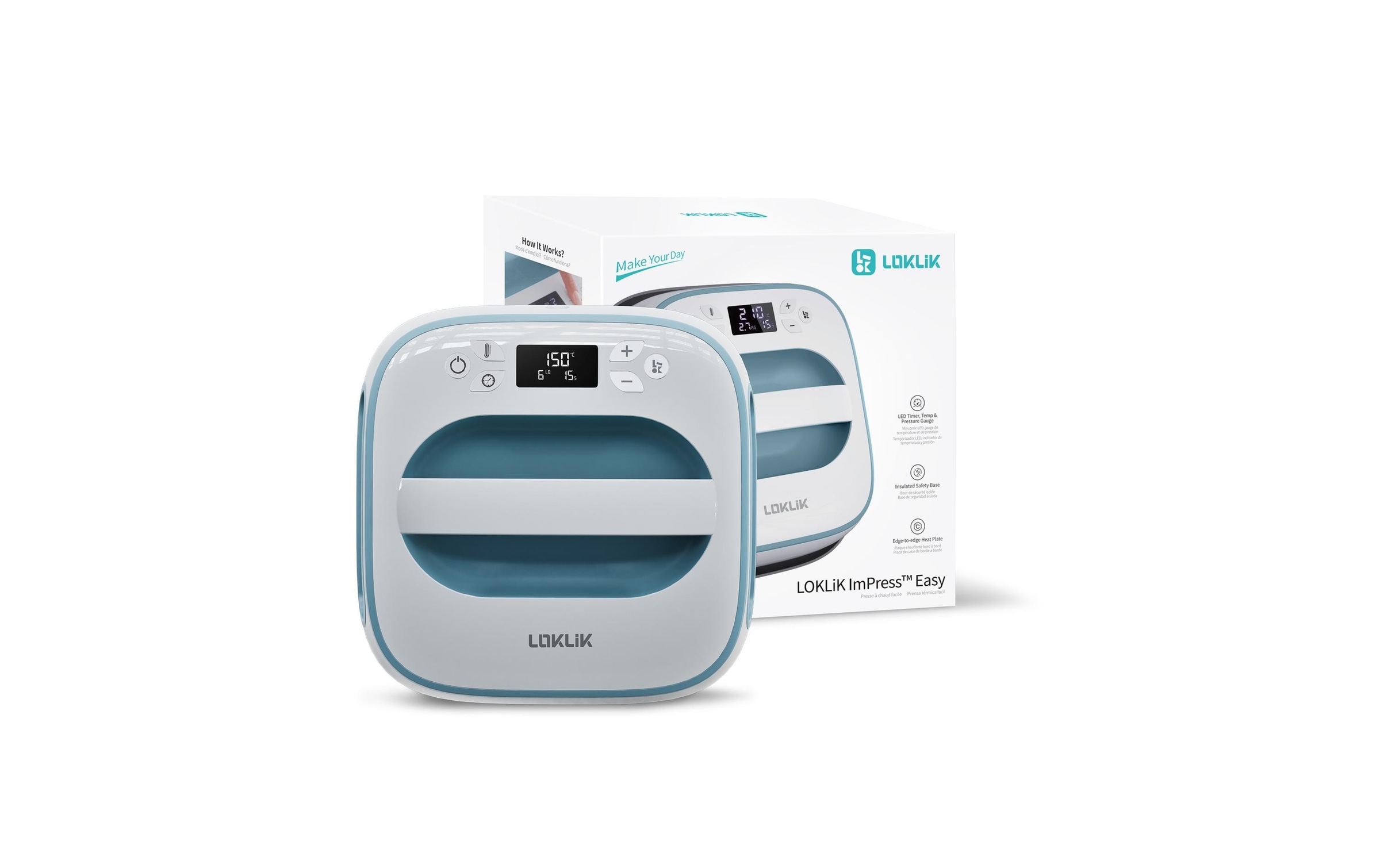 LOKLIK Handpresse »Easy Heat Press«