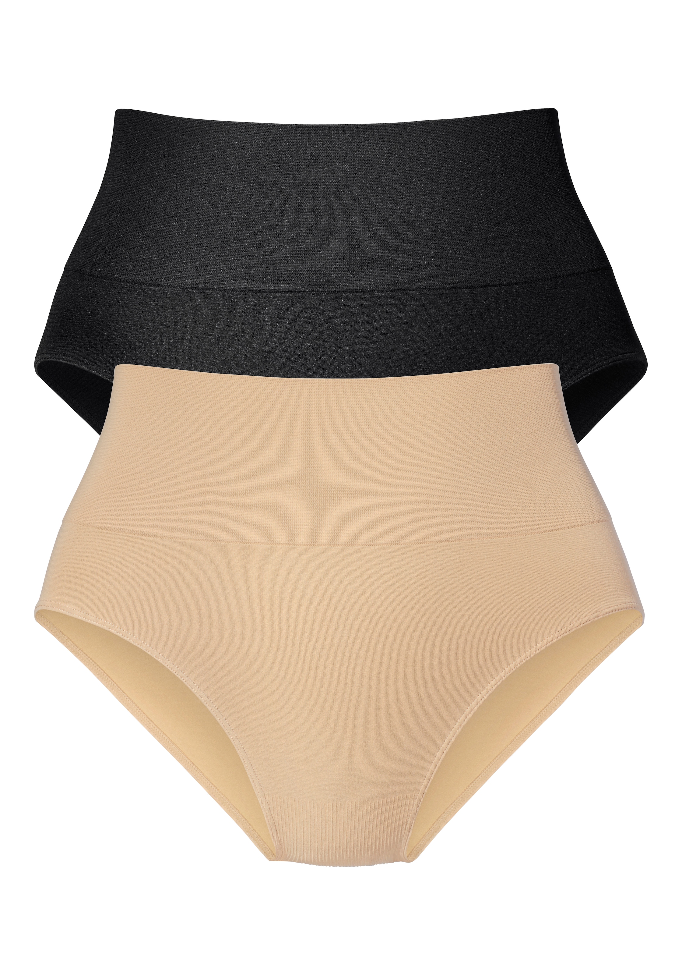Nuance by Lascana Culotte haute », Bauch-weg-Slip, Shaping Slip« Paquet, 2 cuis sans couture, sans coutures, avec léger effet sculptant