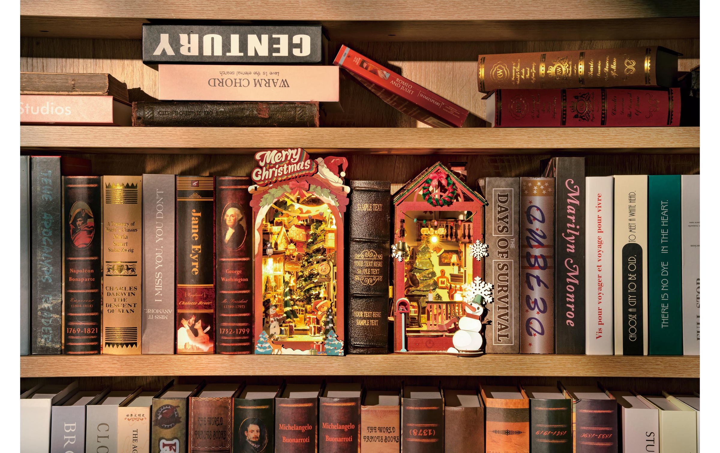   Modellbausatz »Rolife Christmas Street Bücherregal-Diorama« 289 Stk. tlg.