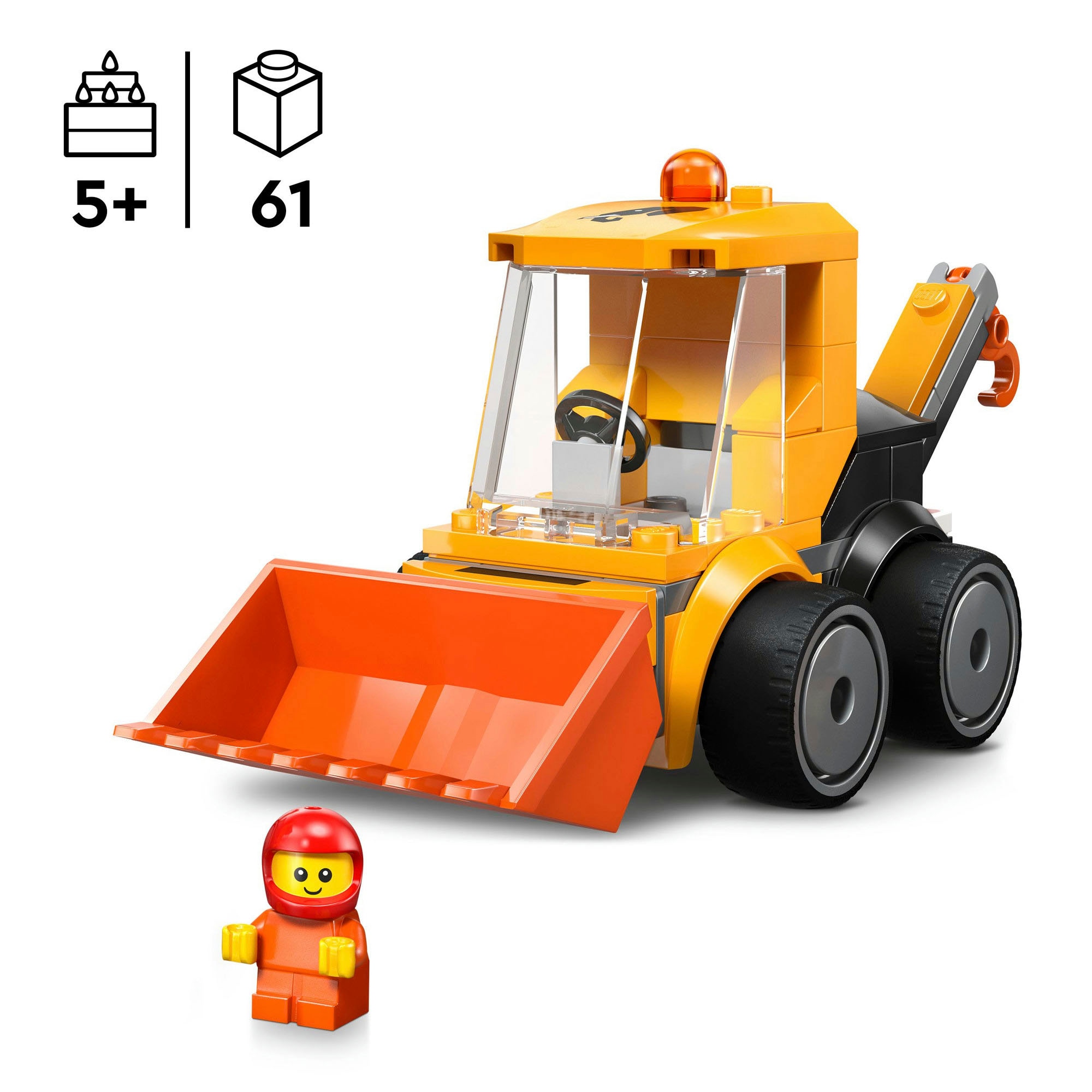 LEGO® Pions de construction »Coole Flitzer – Radlader (60483), LEGO City« Made in Europe