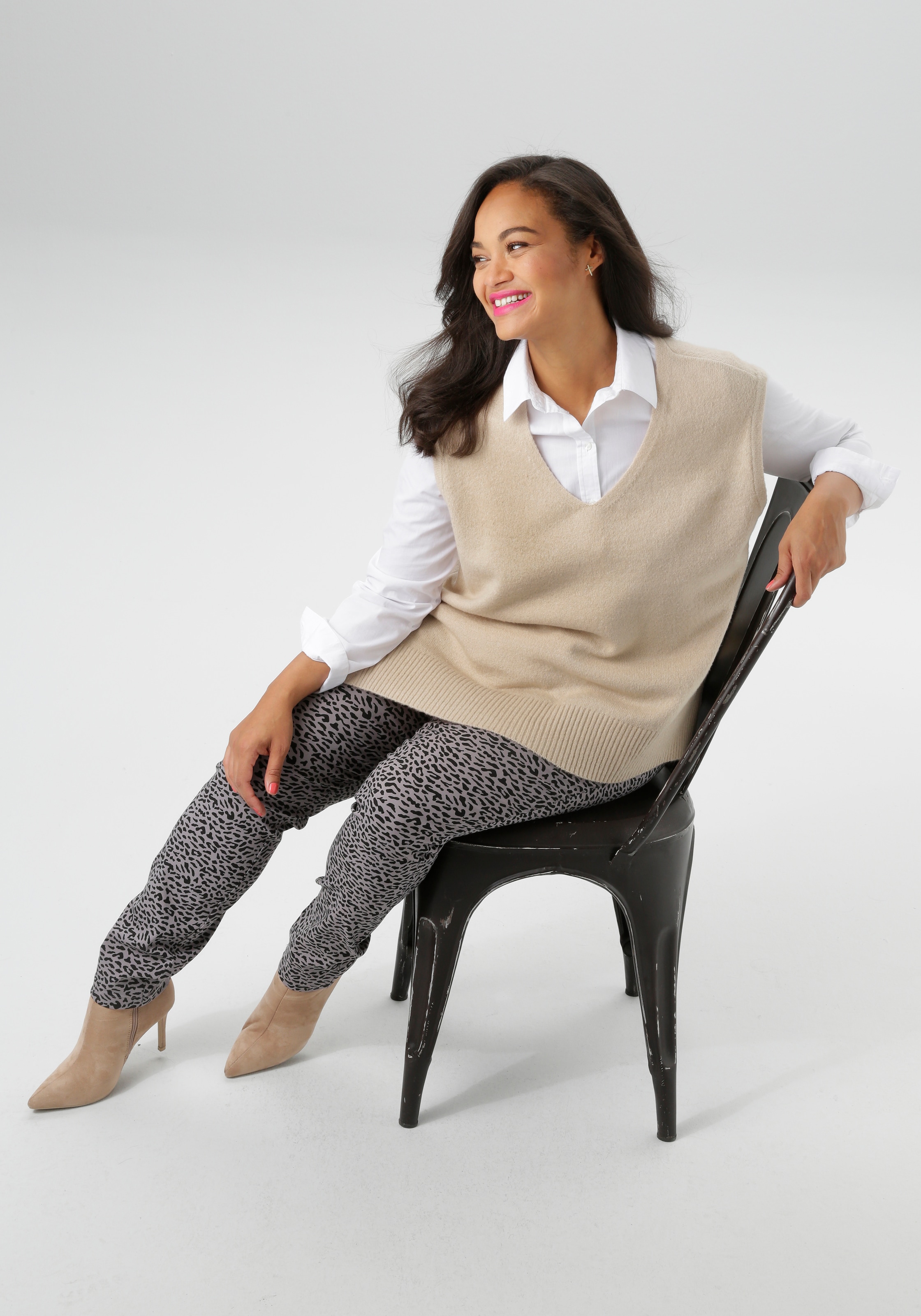 Aniston PLUS Pull-over mit V-Ausschnitt