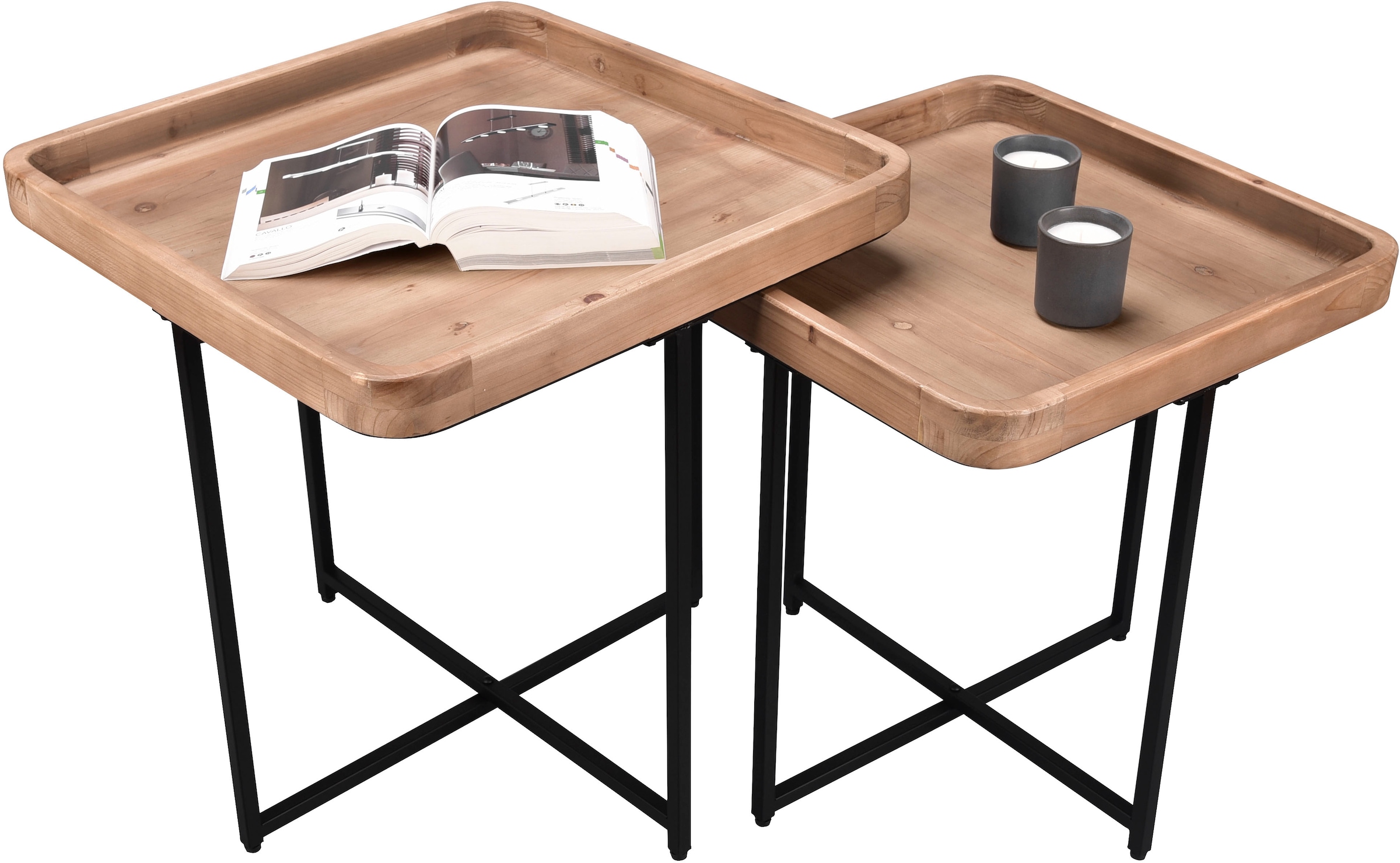 MIRRORS AND MORE Beistelltisch »Jenifer« 2 Stk. tlg.