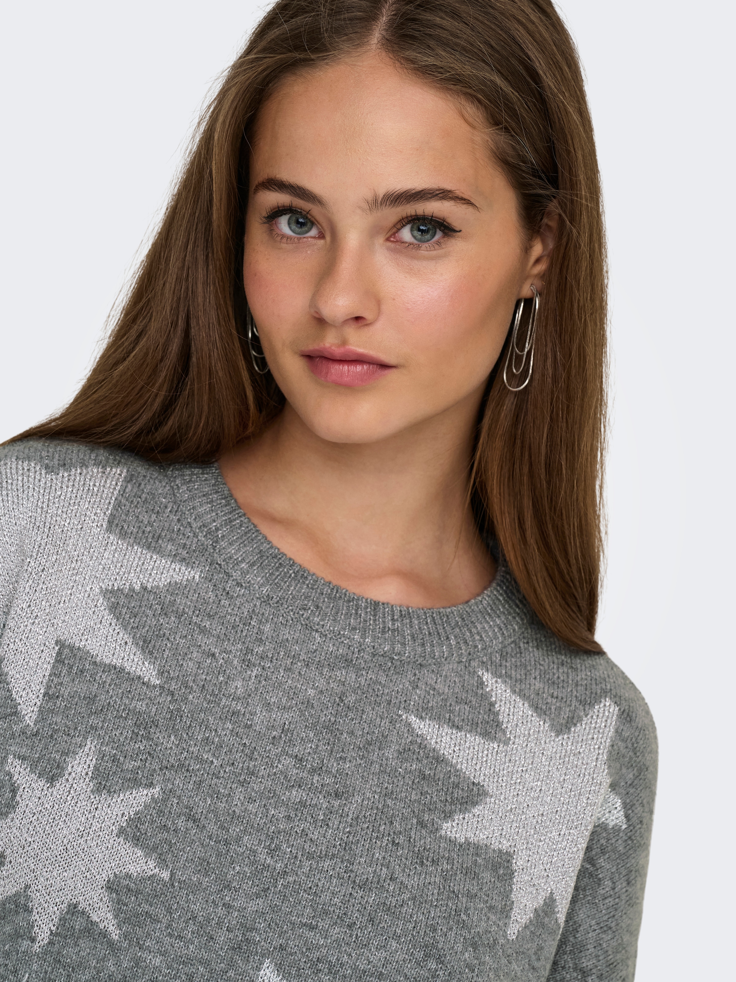 ONLY Pull à col rond »ONLROSIE LS O-NECK GLITTER KNT«
