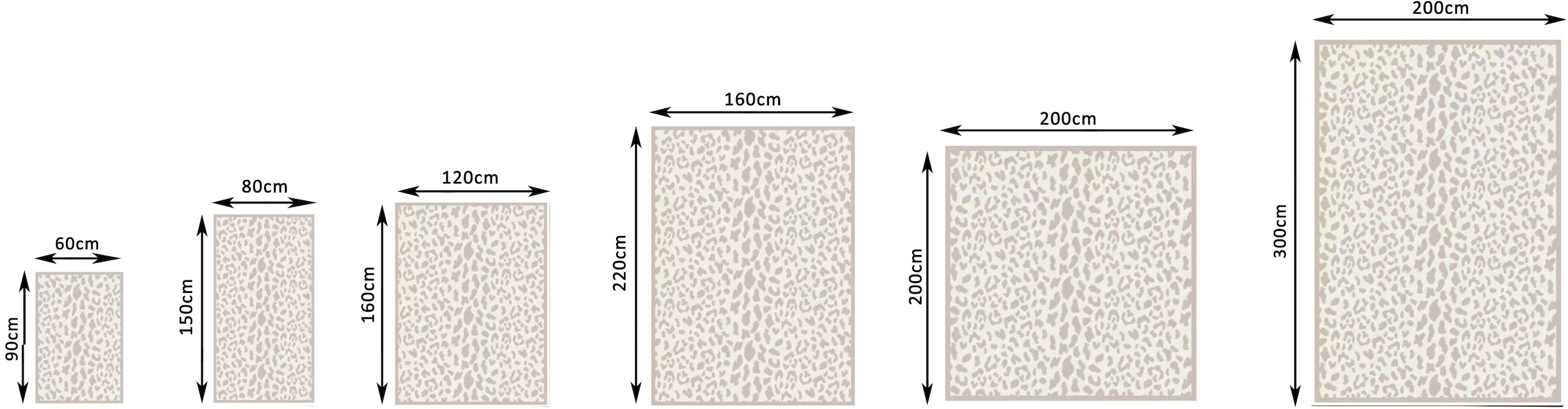 GOODproduct Tapis »Leo, mit trendigem Leopardenmuster, waschbar« Rectangulaire 12 mm Höhe doux et moelleux, moderne, imprimé animal, salon, chambre