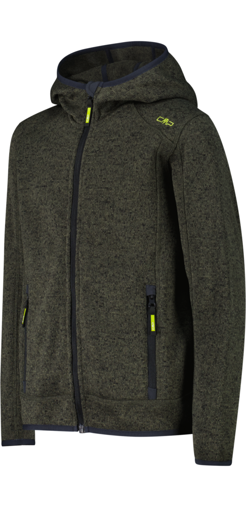 CMP Veste en laine polaire »KID JACKET FIXED HOOD« avec capuche déperlant, coupe-vent, avec capuche, isolant thermique