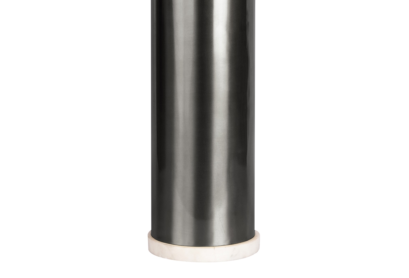 Kayoom Porte-bougies »Bodenkerzenhalter Shanti 225« Bodenkerzenhalter aus Metall, Marmor-Sockel, Windlicht aus Glas
