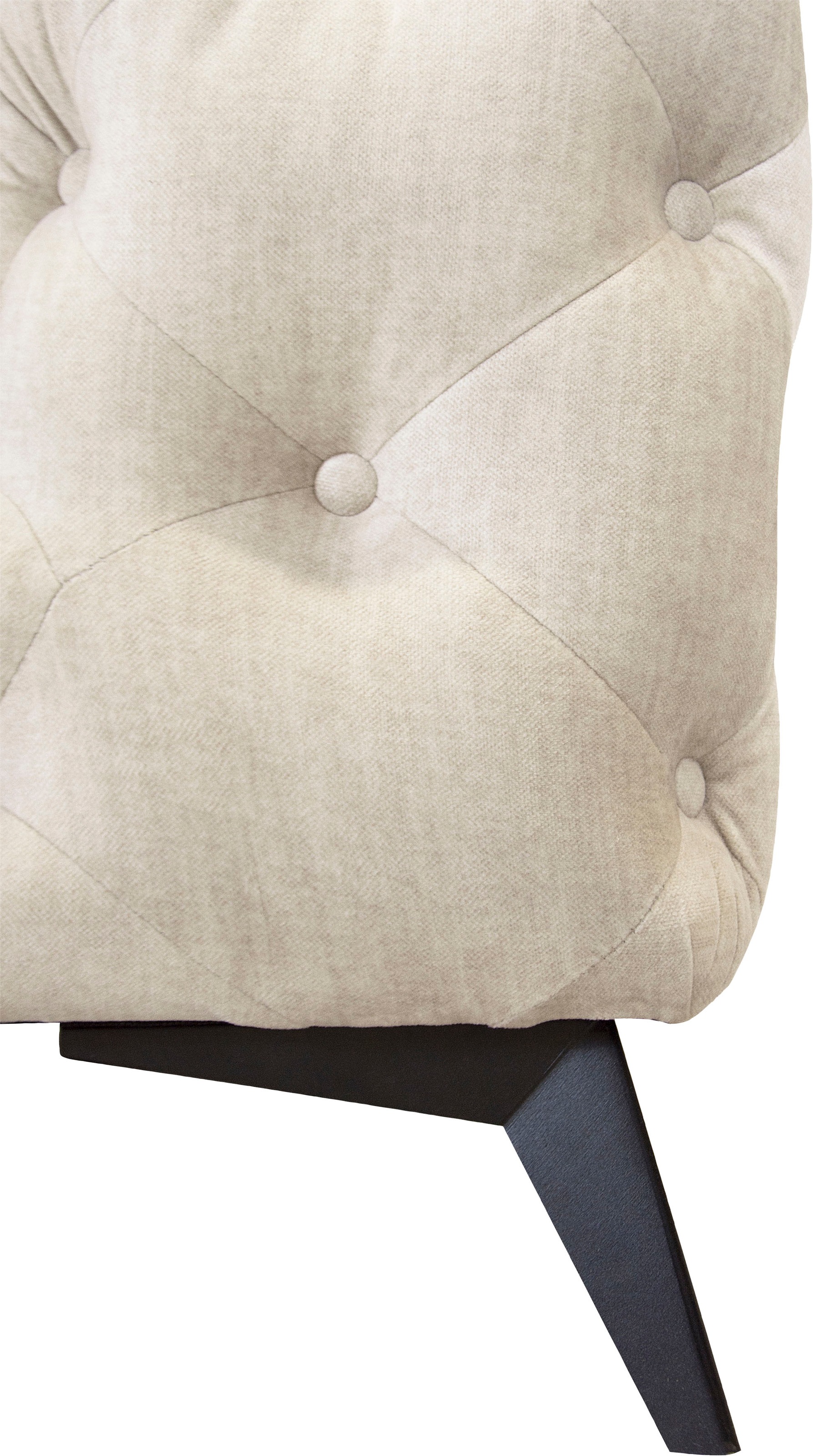 Home affaire Canapé Chesterfield »Ecksofa GLYNIS L-Form mit Wellenunterfederung, Masse B/T/H 264/204/75cm« aufwändige Knopfheftung, moderne Chesterfield Optik, Fussfarbe wählbar