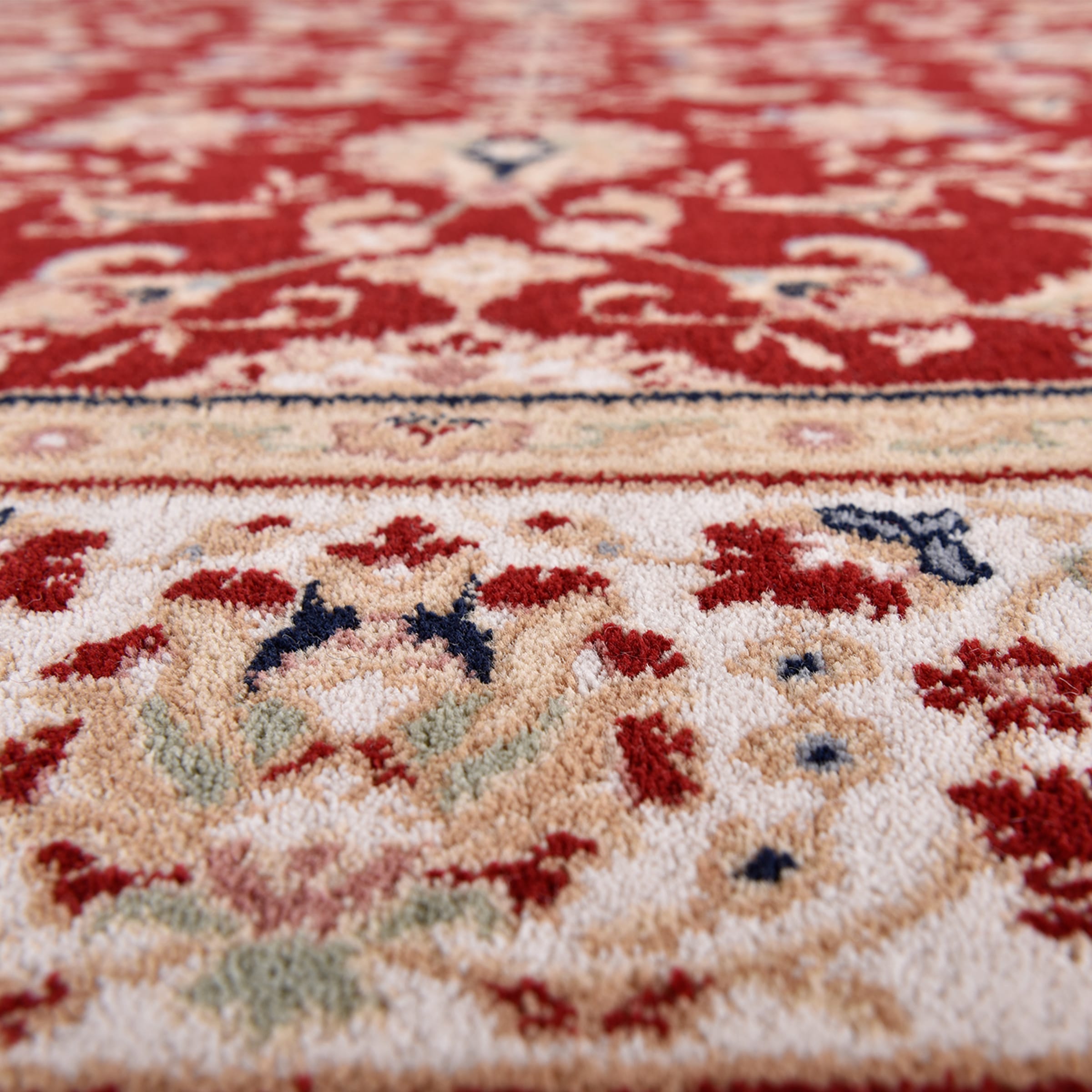 THEKO Wollteppich »Dolna - 808« rechteckig 10 mm Höhe Kurzflor, reine Wolle, Orient-Optik, auch in rund, Wohnzimmer