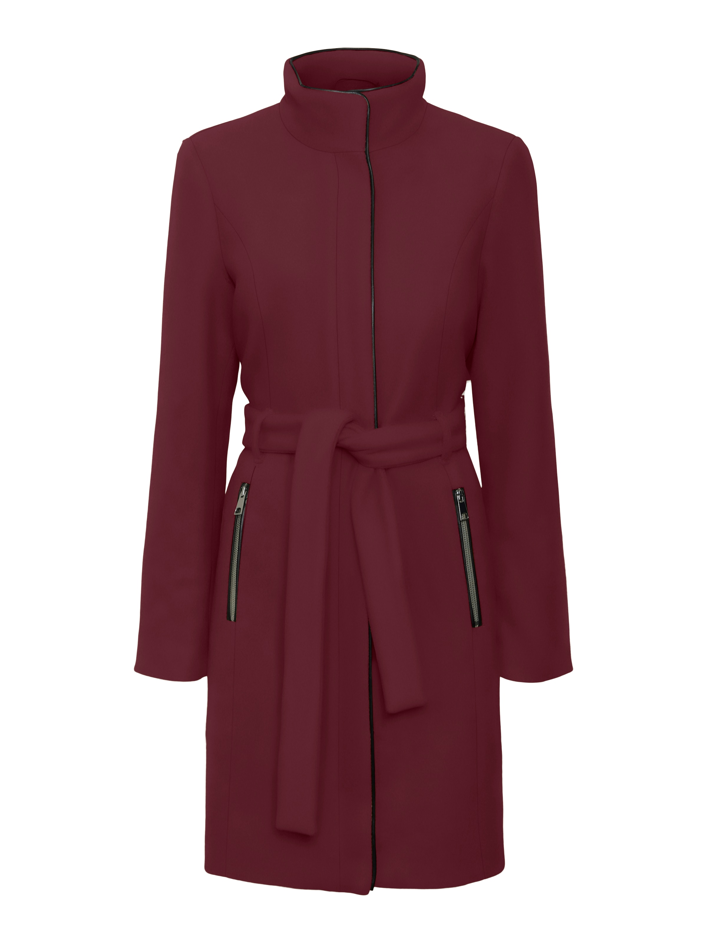 Vero Moda Kurzmantel »VMBLASSJESSY AW WOOL JACKET GA LCS« mit Wollanteil und Lederimitat Details
