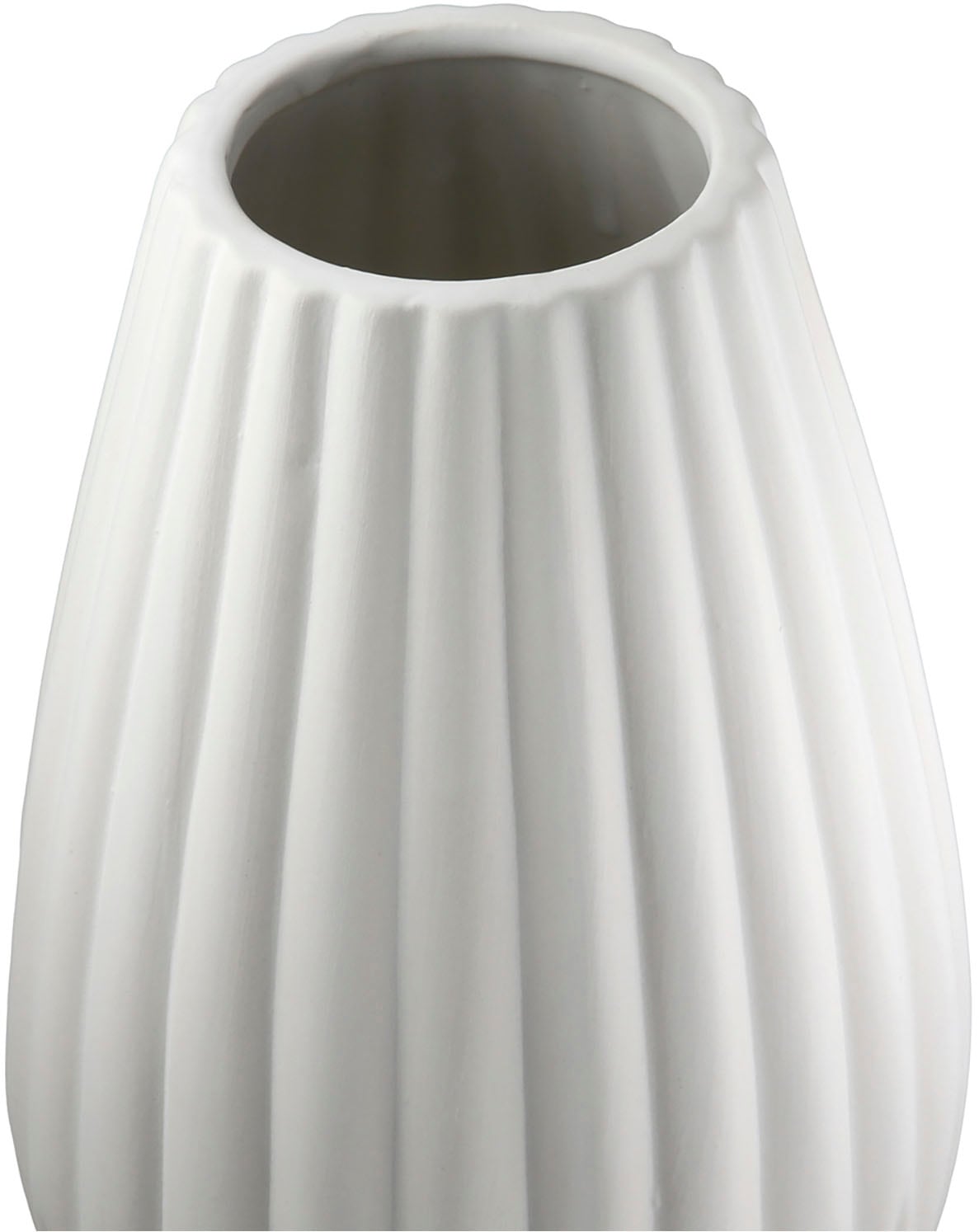 Casablanca by Gilde Tischvase »2tlg. Set Vase Piega weiss H.17 cm«