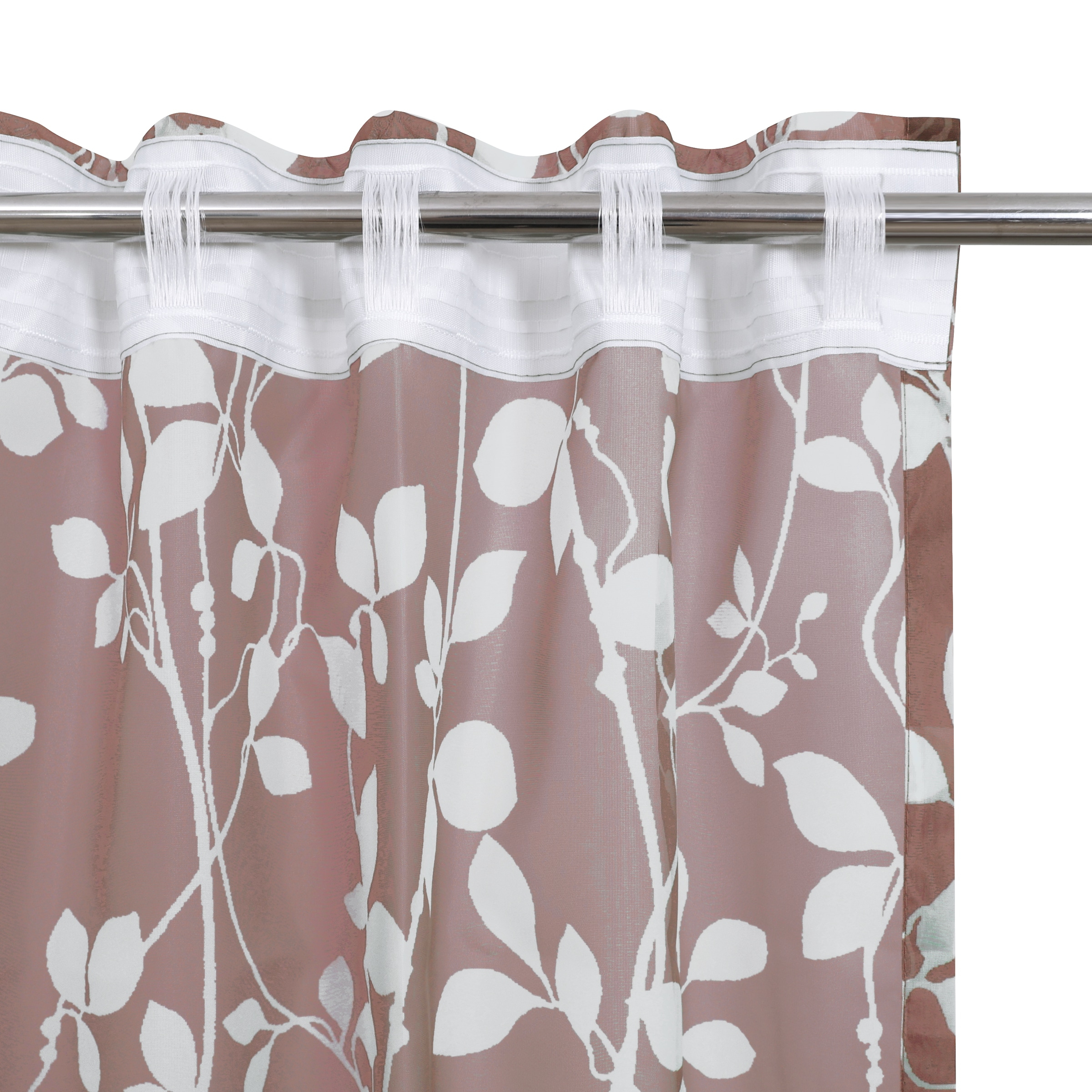 my home Rideau »Issoire« Bande multifonctionnelle 1 cuis tlg. Wohnzimmer, Schlafzimmer, Esszimmer, gemustert und halbtransparent