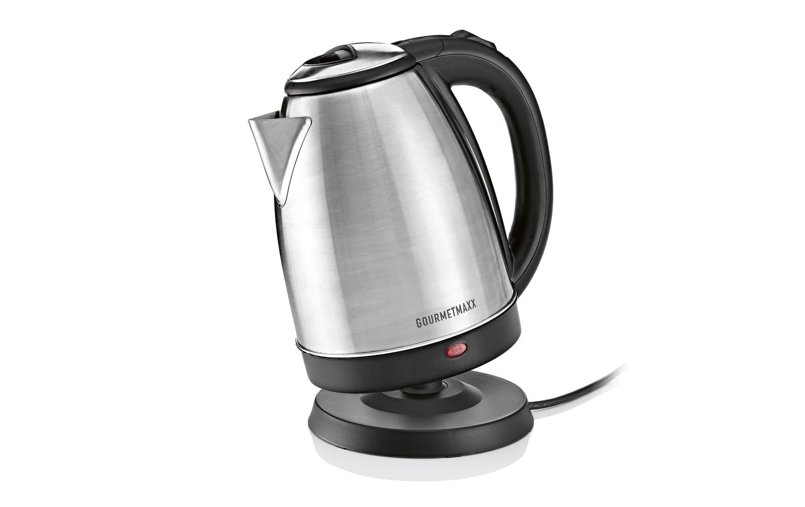 GOURMETmaxx Chauffe-eau »Wasserkocher 30388 1.8 l, Schwarz/Edelstahl«