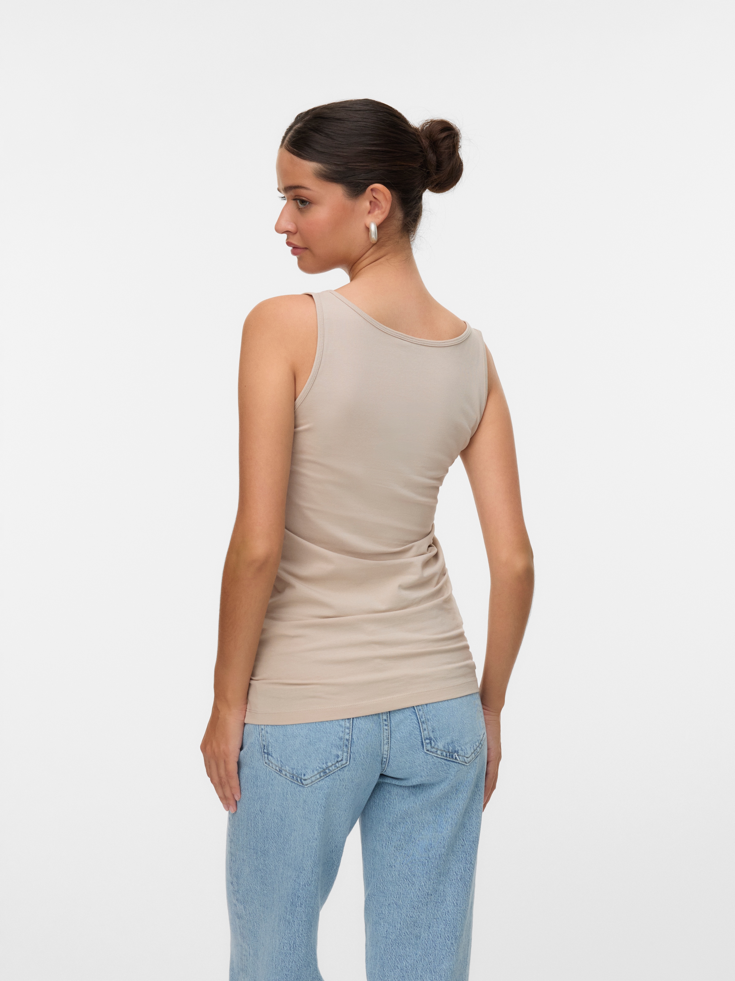 Vero Moda Débardeur »VMLULU LONG TANK TOP  JRS GA NOOS« Baumwollmischung, regular fit