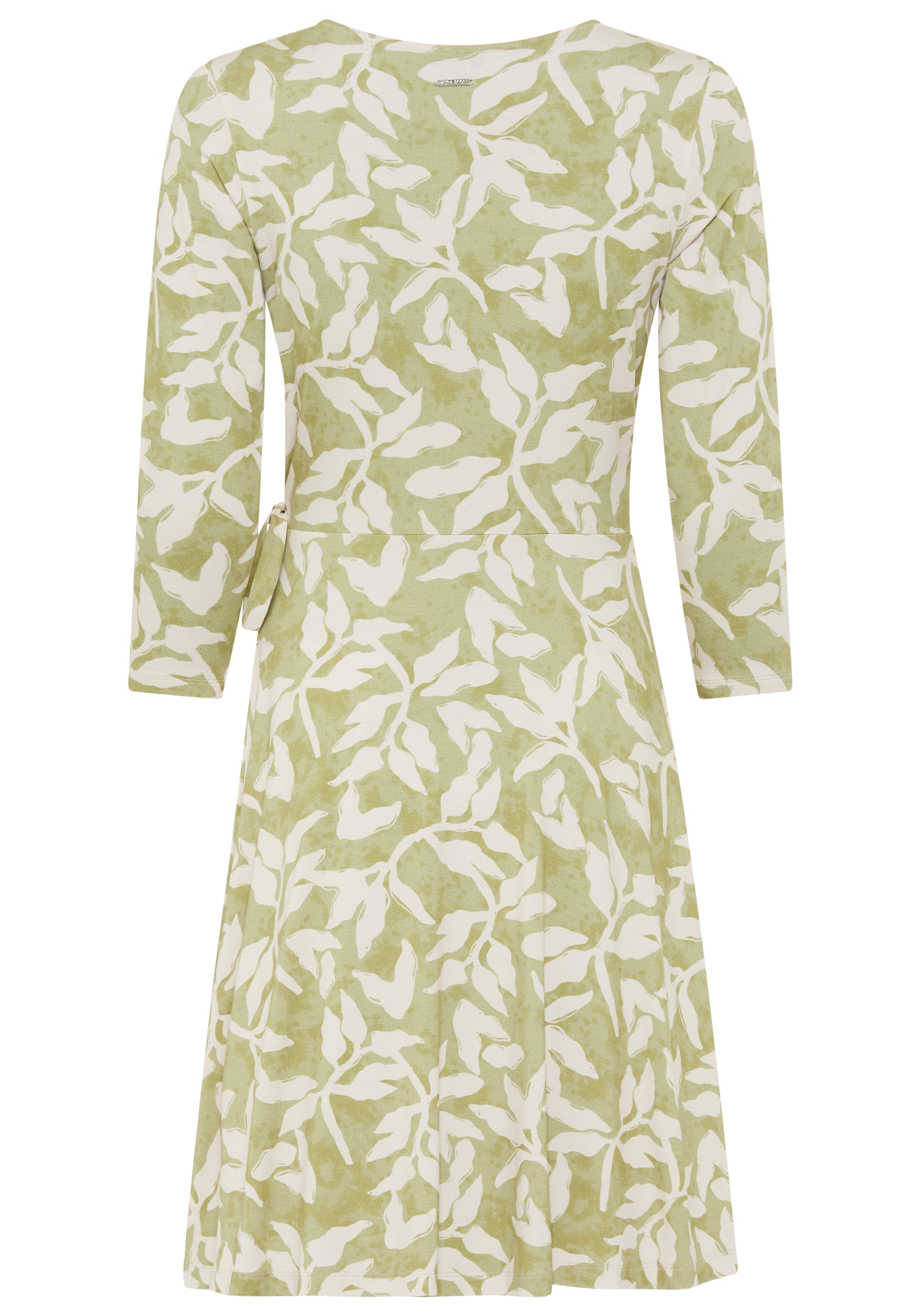 Laura Scott Sommerkleid femininer Stil, für warme Tage, mit V-Ausschnitt, mit 3/4-Ärmeln
