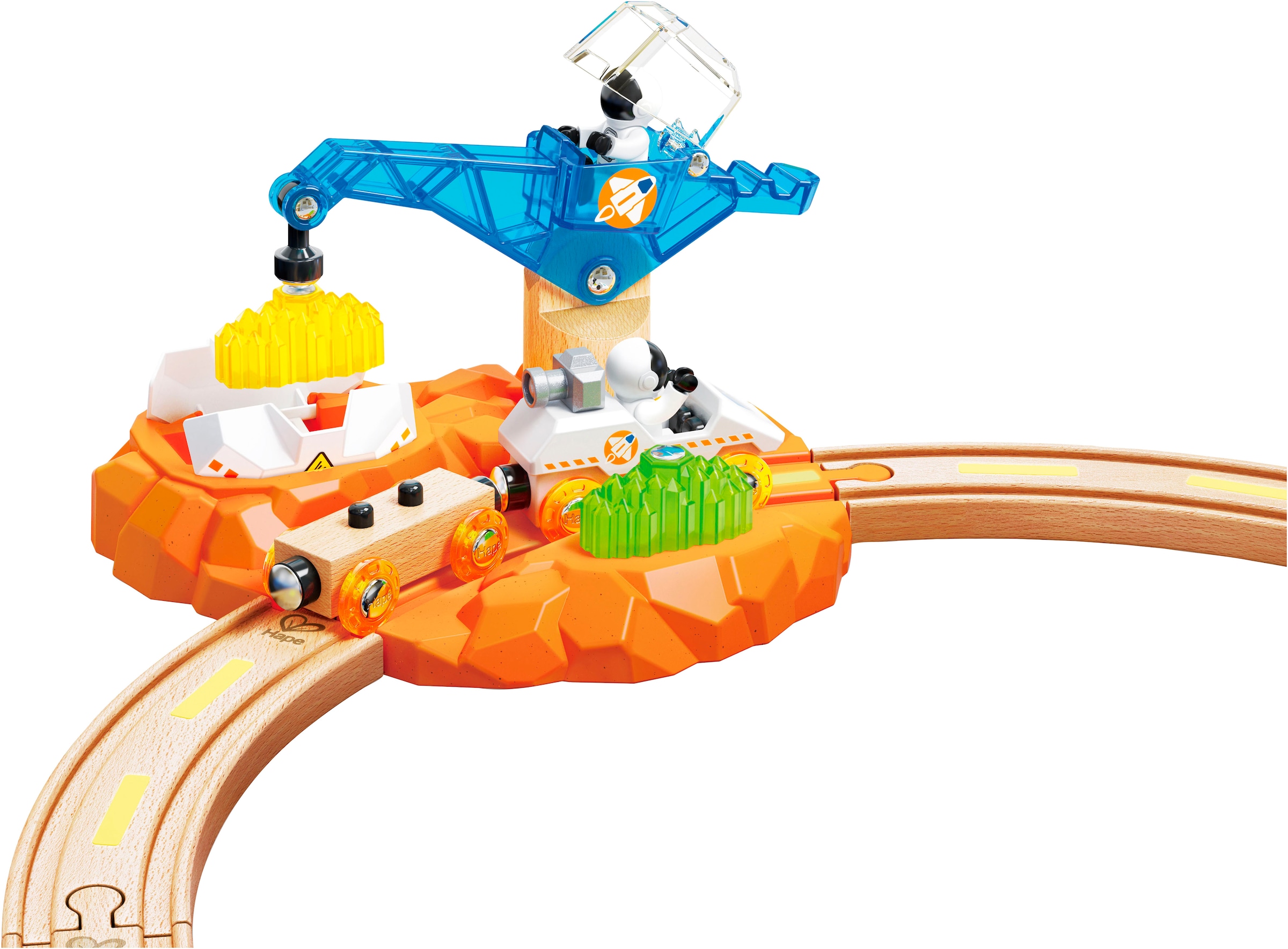 Hape Train jouet »Zugset - Mars-Erkundung« avec lumière et son