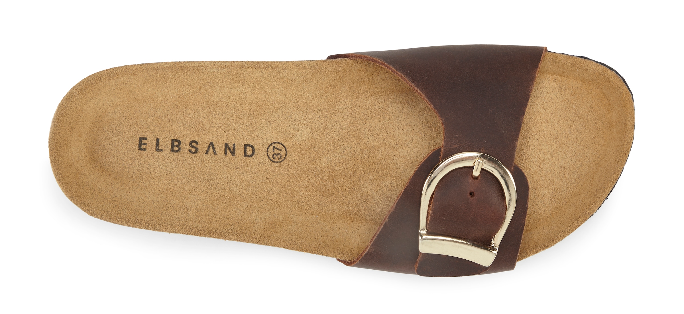 Elbsand Pantolette »Sandale, Mule, offener Schuh, Sommerschuhe, Lederpantolette«  NEU aus Leder mit weichem Korkfussbett