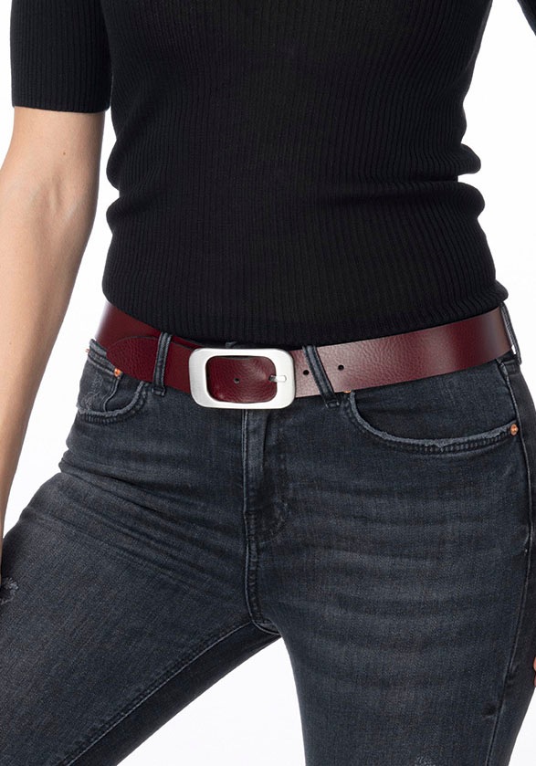 BERND GÖTZ Ledergürtel mit flächiger Schliesse