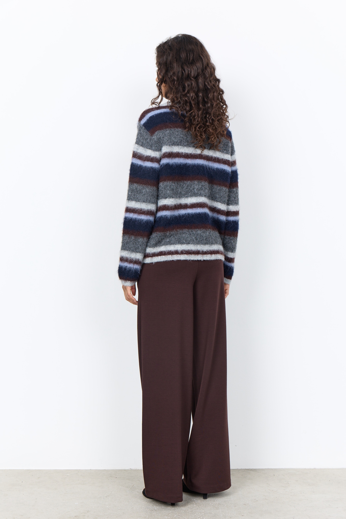 soyaconcept Pull en tricot »SC-HADIL YD 2« Materialmix mit Wolle