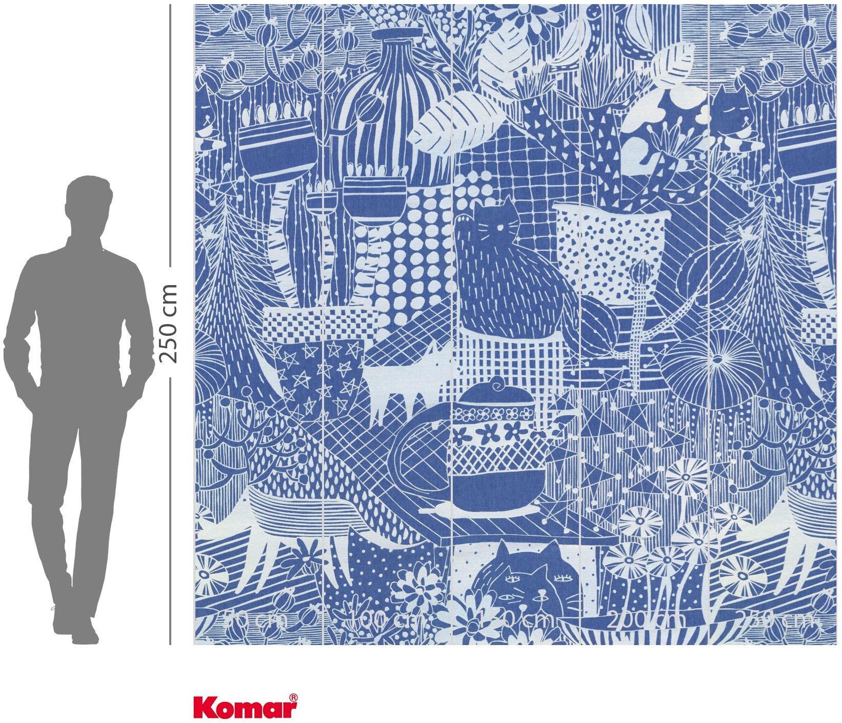 Komar Papier peint photo »Vlies Fototapete - Feline Mirage - Grösse 250 x 250 cm« imprimé