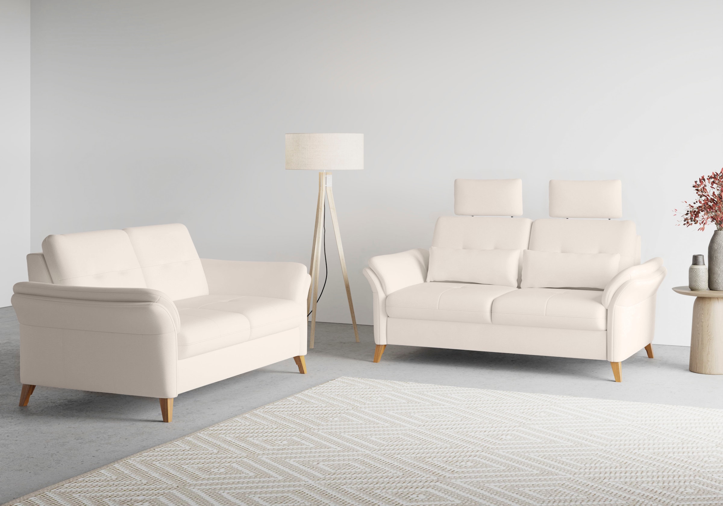 sit&more 3-Sitzer »Göteborg« inklusive Sitztiefenverstellung und Federkern