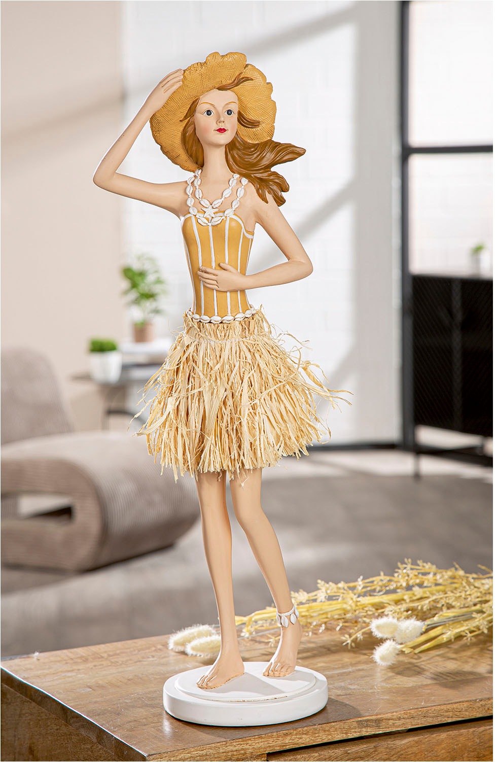 GILDE Figurine de décoration »Figur Frau Suzanne creme; weiss«