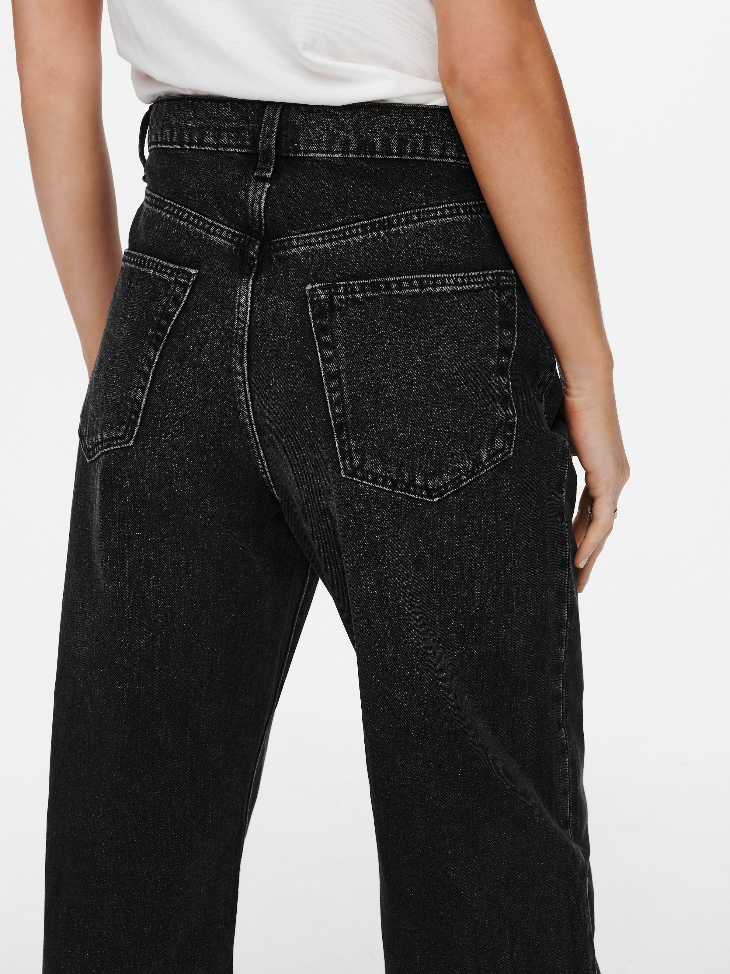 ONLY High-waist-Jeans »ONLHOPE HW WIDE DNM REA129 NOOS« Baumwolle
