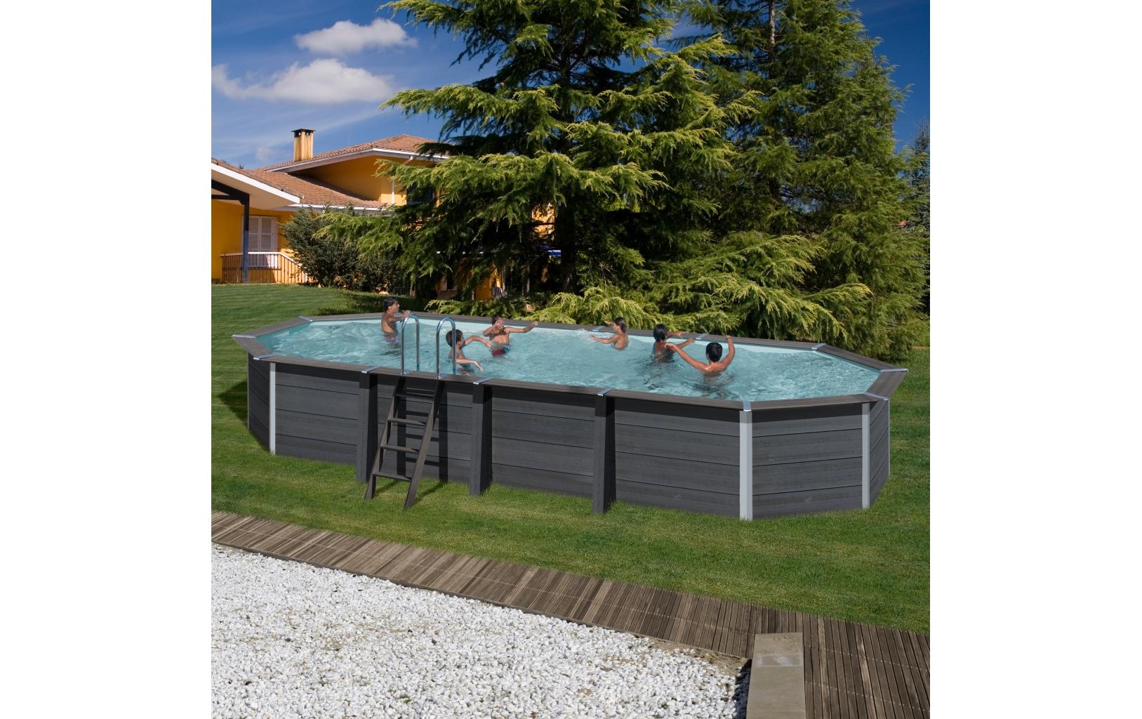 Gre Ovalpool »Avantgarde« 6-tlg., Composite Pool, BxLxH: 386x804x124 cm