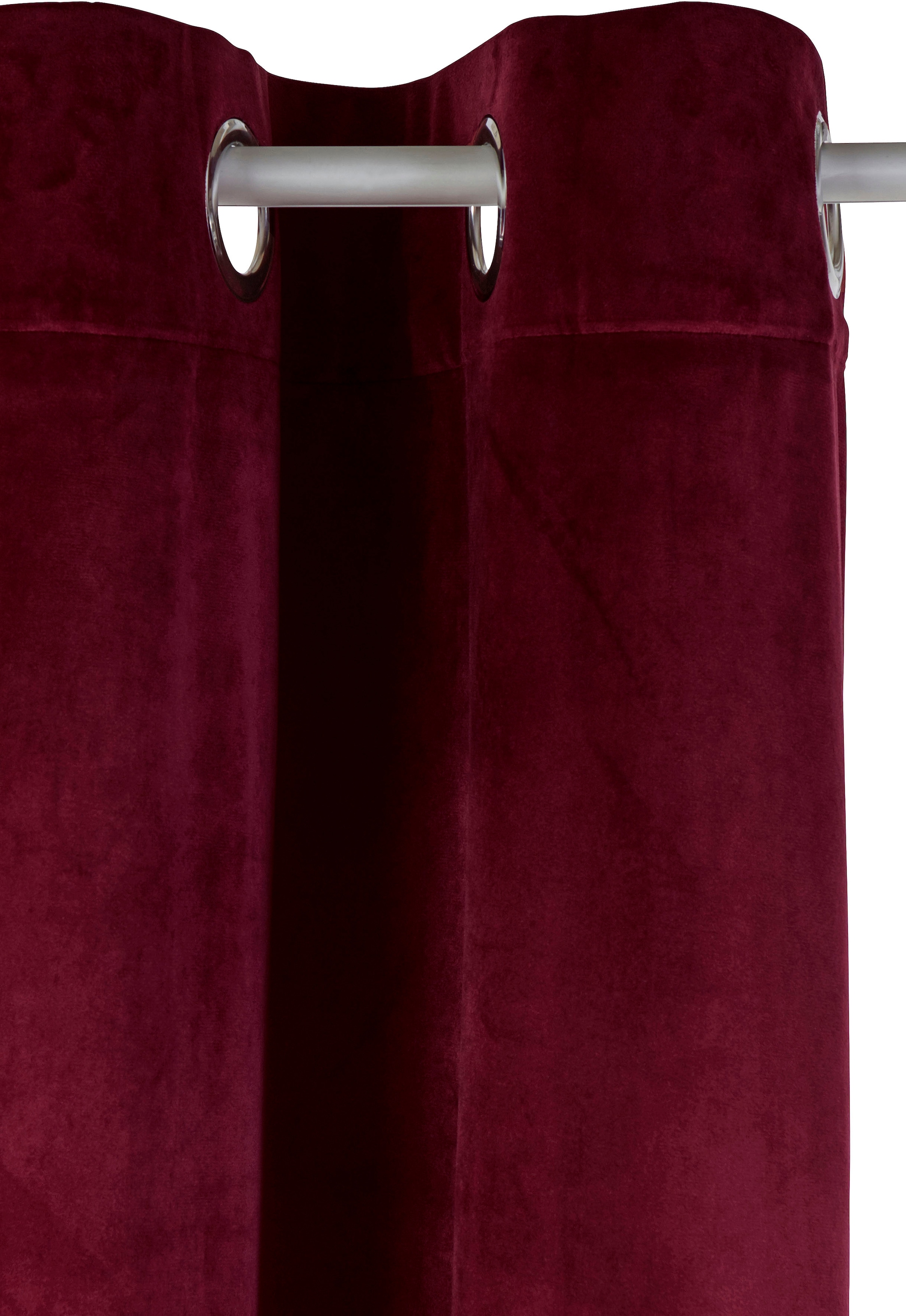 GOODproduct Rideau »Velvet Uni« Œillet 2 cuis tlg. Blickdichter Samt, 2-er Set, edel, Gardine, multifunktional,