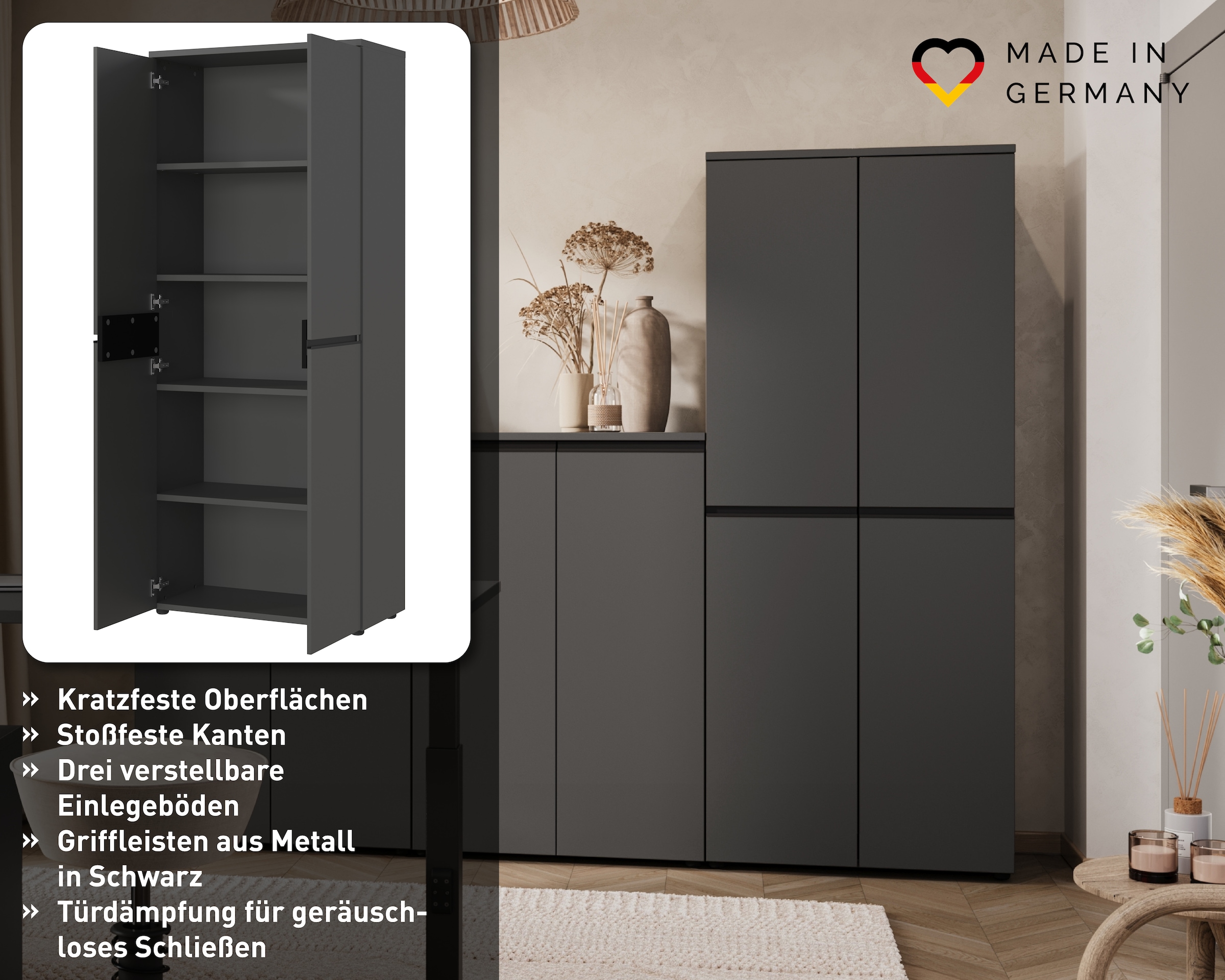 GERMANIA Armoire de classement »Lemont« disponible en deux hauteurs